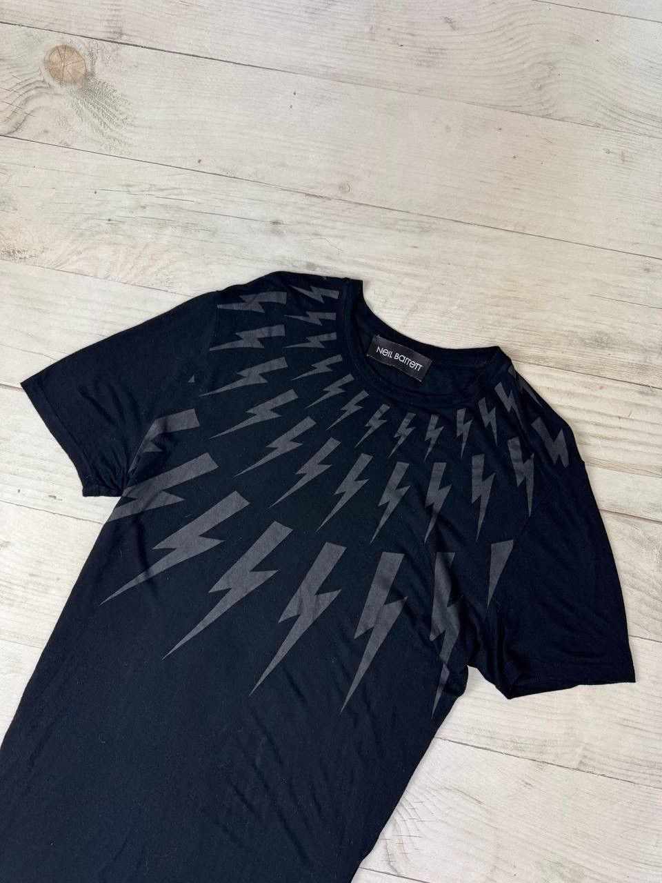 Neil Barrett Neil Barrett T Shirt Viscosa Lightning Size US M / EU 48-50 / 2 - 2 Thumbnail