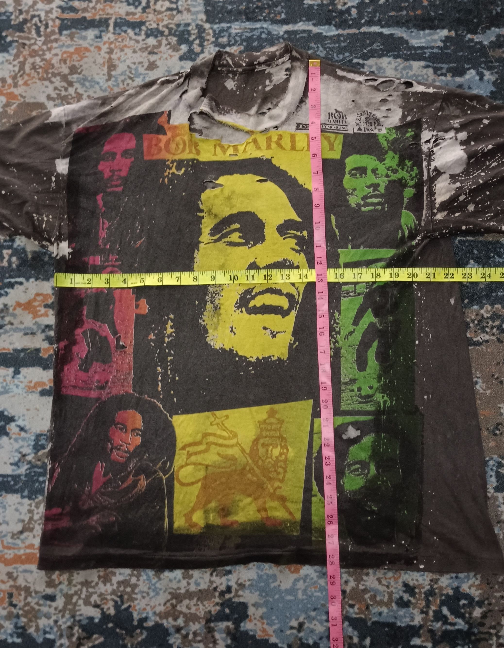 Bob Marley True Vintage🔥Bob Marley Mosquitohead 90s AOP Size US L / EU 52-54 / 3 - 18 Thumbnail