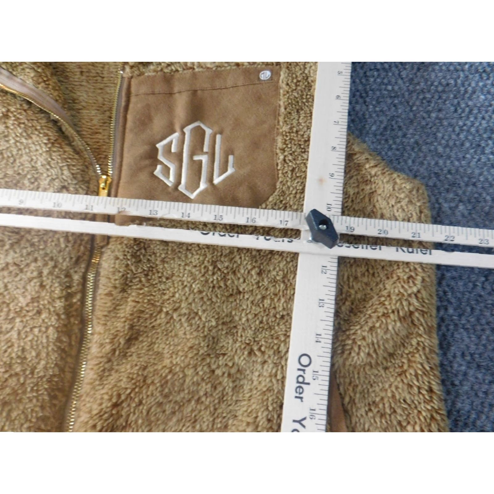 Vintage Marley Lilly Womens XL Brown Quilted Sherpa Zip Vest Casual Designer Outdoor Full Zip Modern Classic Size XL / US 12-14 / IT 48-50 - 5 Thumbnail