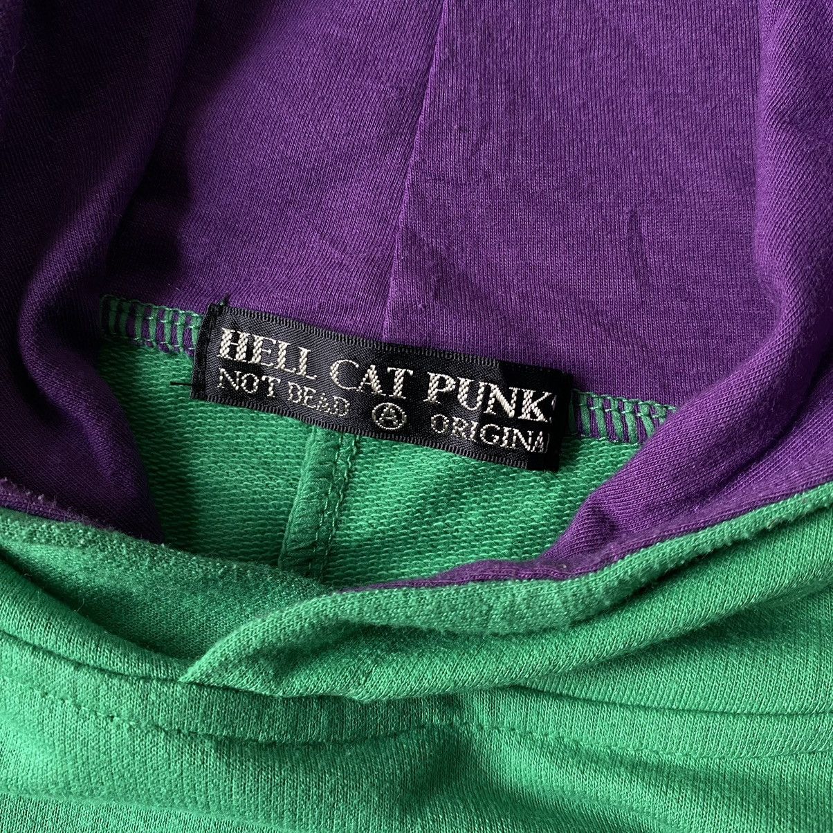 If Six Was Nine × Japanese Brand × Le Grande Bleu (L.G.B.) 2000’s Hell Cat Punk horn devil short sleeve hoodie Size US M / EU 48-50 / 2 - 4 Thumbnail