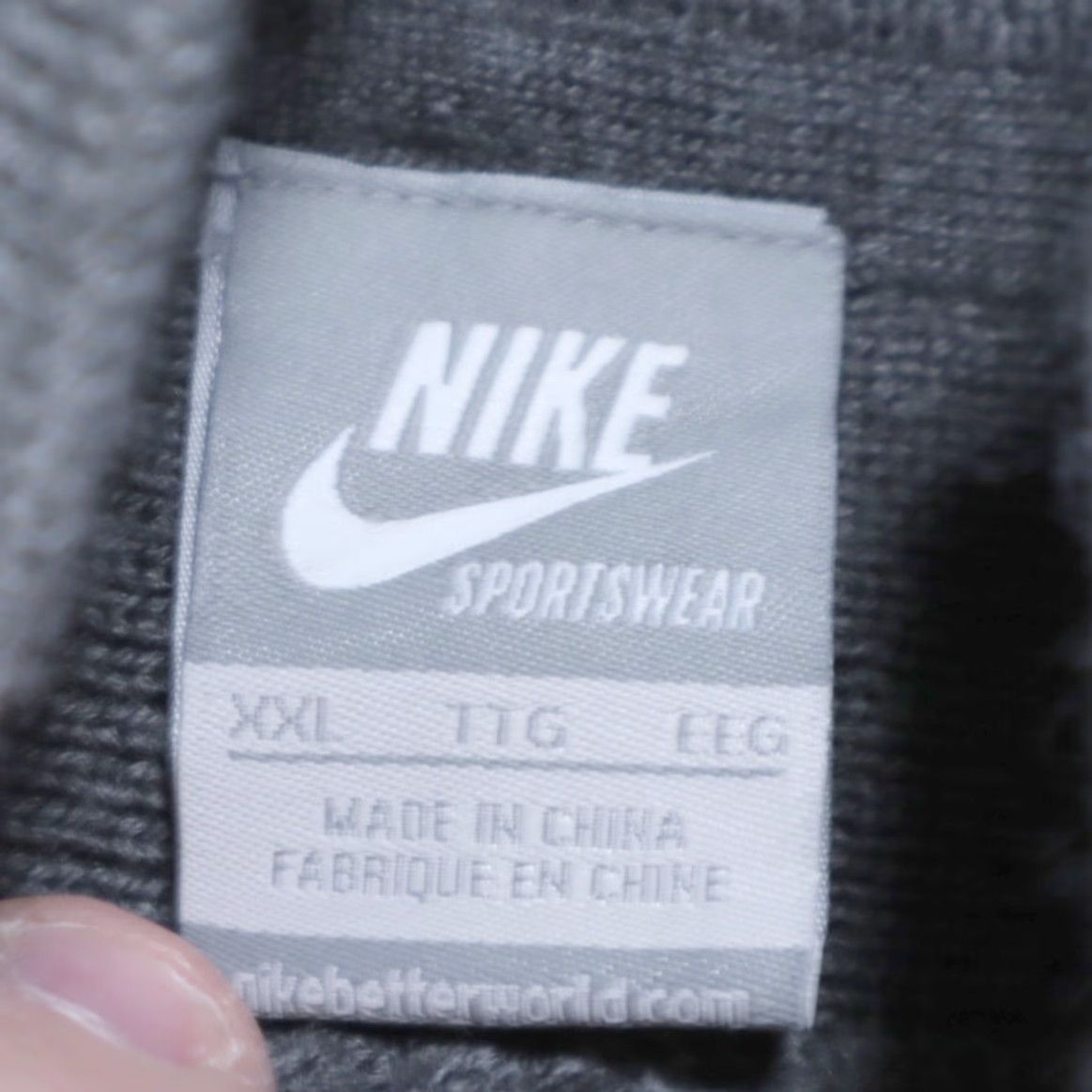 Nike Nike Sportswear Wool Full Zip Mock Sweatshirt Shirt Gray Men's 2XL Size US XXL / EU 58 / 5 - 5 Thumbnail