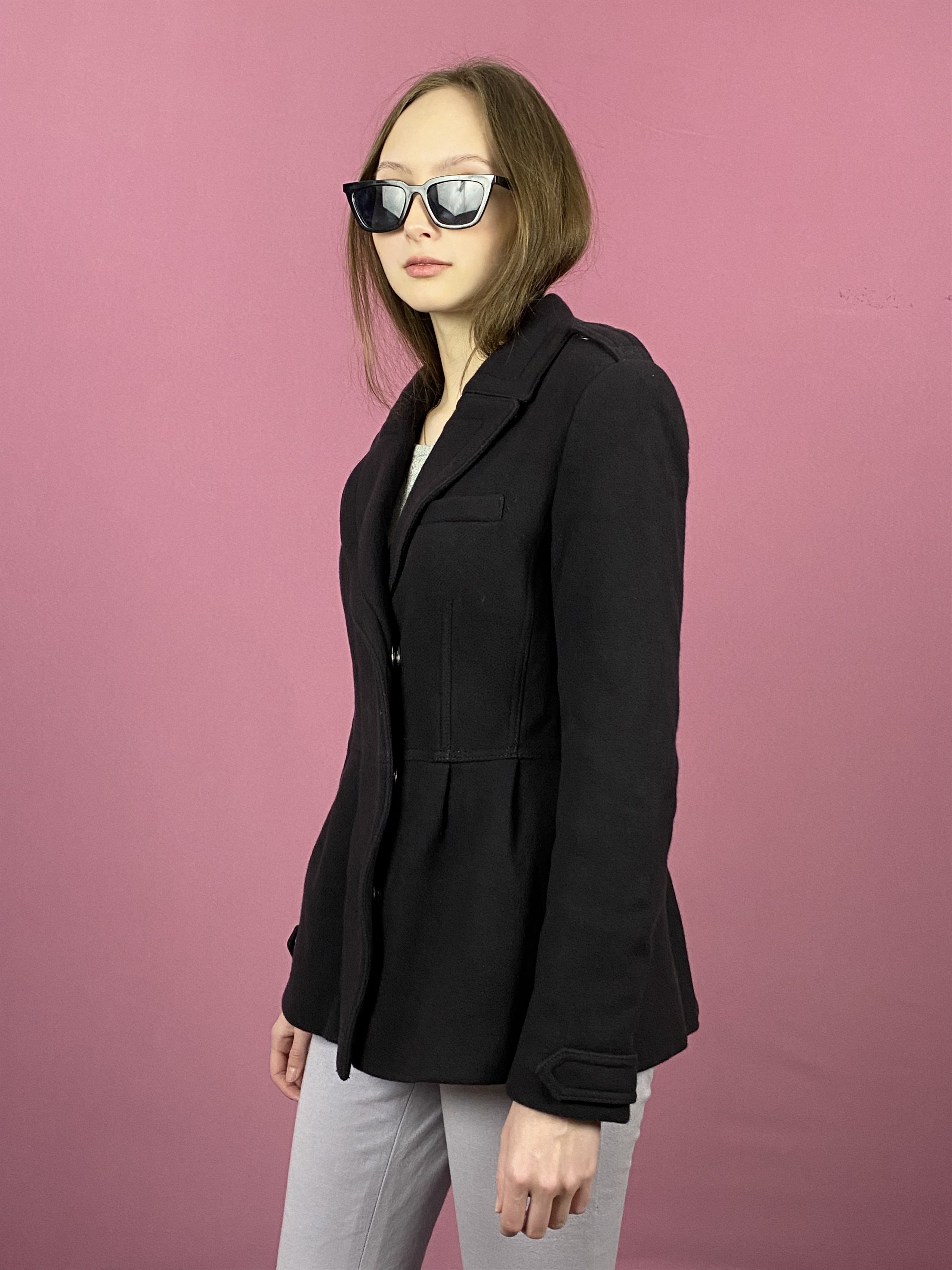 Burberry Burberry Brit Vintage Women's Short Coat - US 8 Wool Jacket Size M / US 6-8 / IT 42-44 - 2 Thumbnail