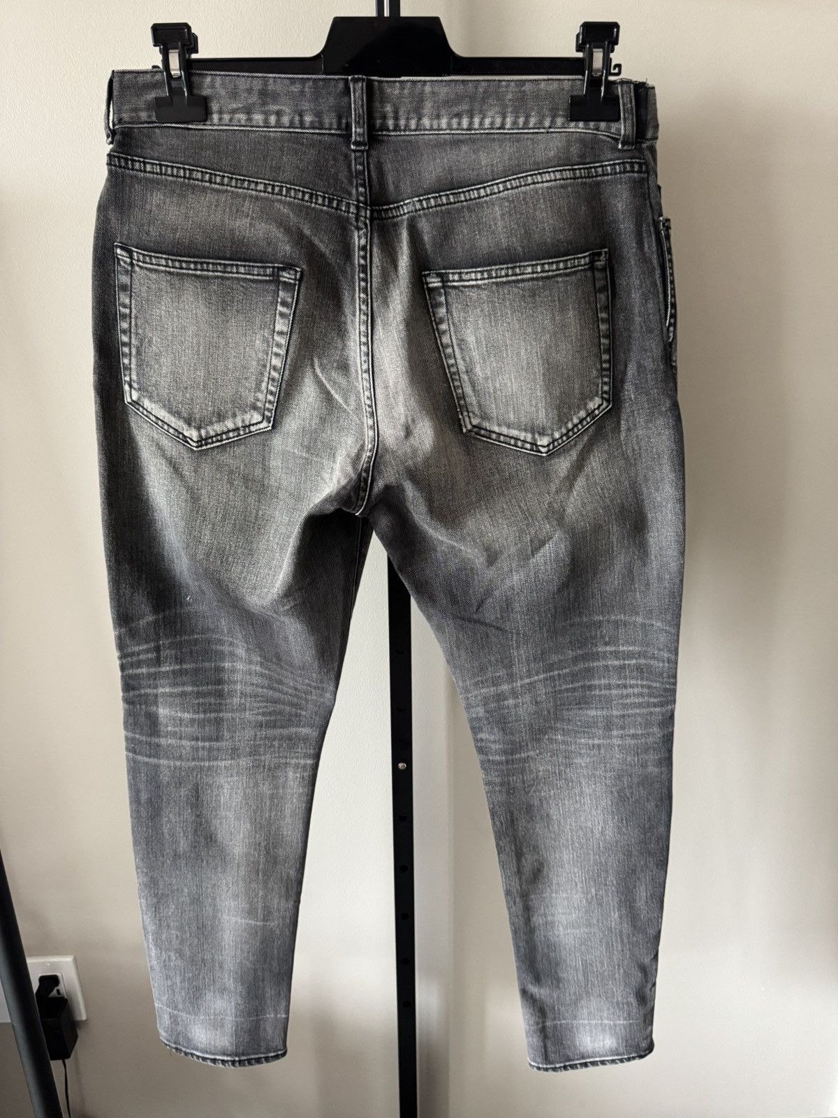 Saint Laurent Paris コーティングーデニム ブラック　D02 Saint Laurent Paris D02 Denim in Tokyo Black
