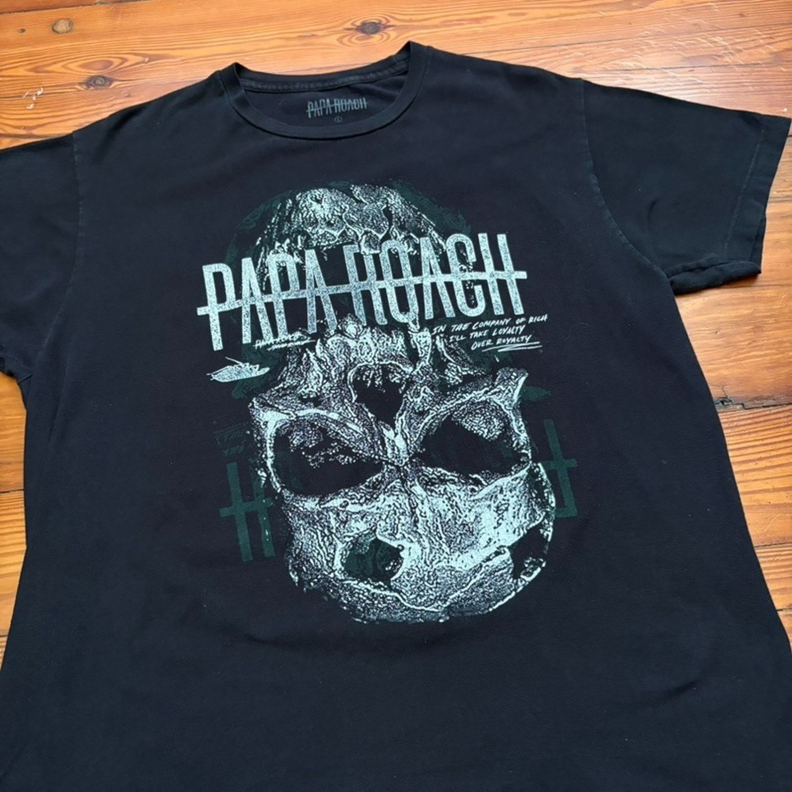 Vintage Papa Roach Band T-Shirt Men's Size L Black Loyalty Size US L / EU 52-54 / 3 - 2 Thumbnail