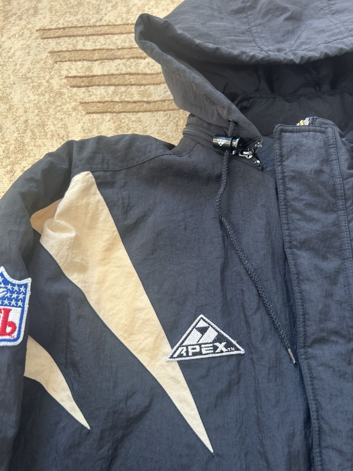 Apex One Vintage 90s Apex One Oakland Raiders Shark Tooth Jacket Size US XL / EU 56 / 4 - 4 Thumbnail