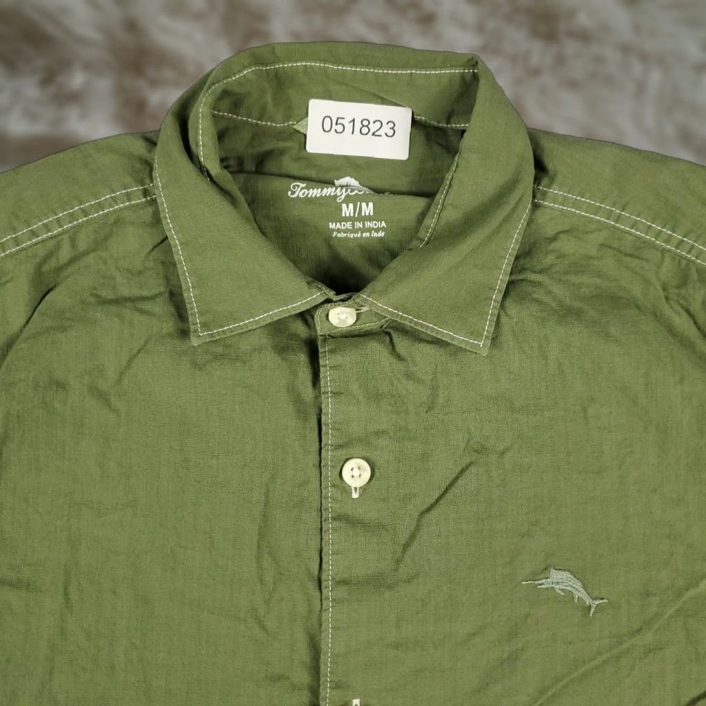Tommy Bahama Tommy Bahama Green Casual Button-Up Shirt Mens Medium Short Sleeve Aloha Outdoor Size US M / EU 48-50 / 2 - 1 Thumbnail