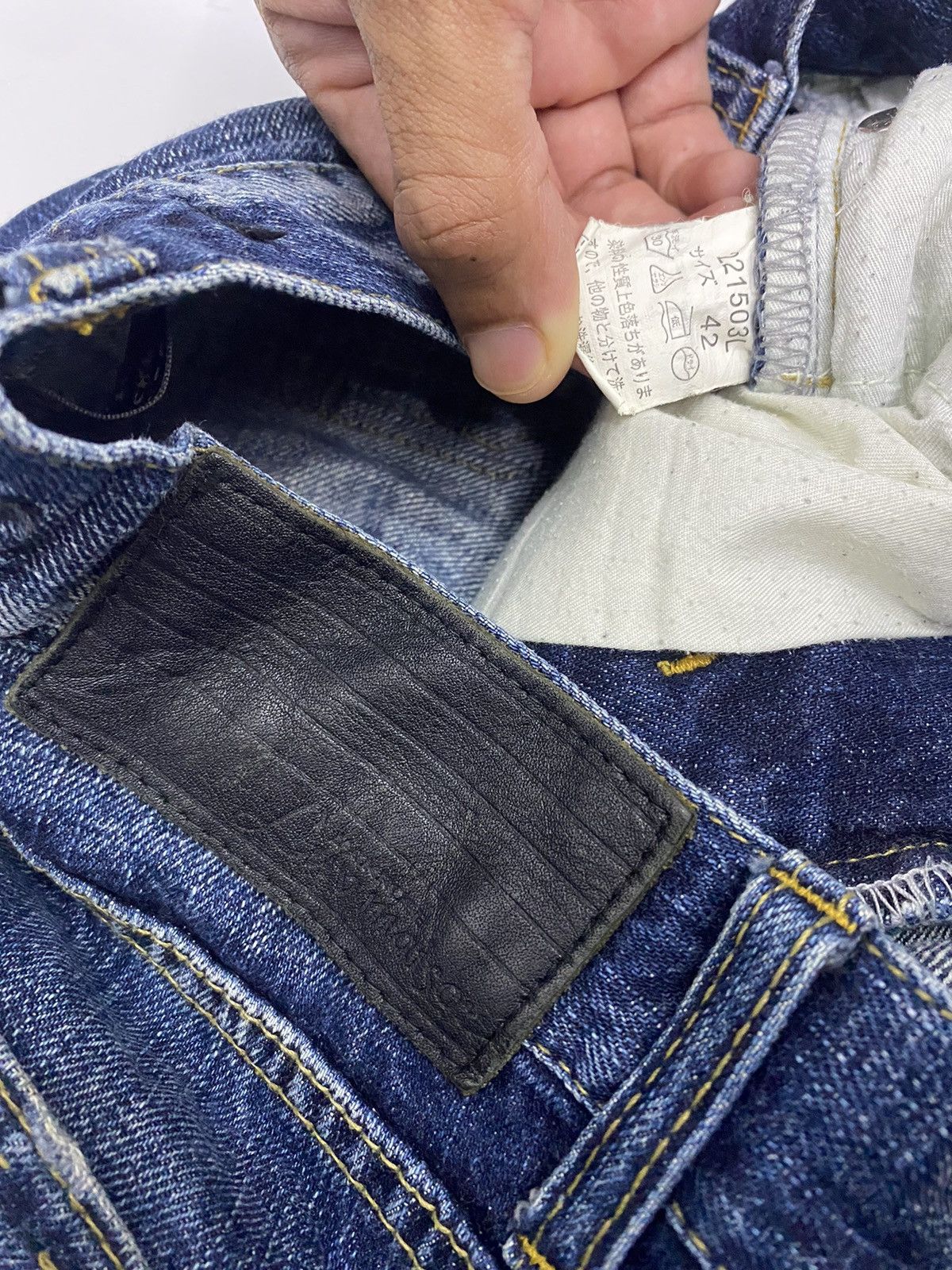 Hysteric Glamour 🔥JACK ROSE DISTRESSED DENIM PATCHWORK DENIM JEANS Size US 29 - 11 Thumbnail