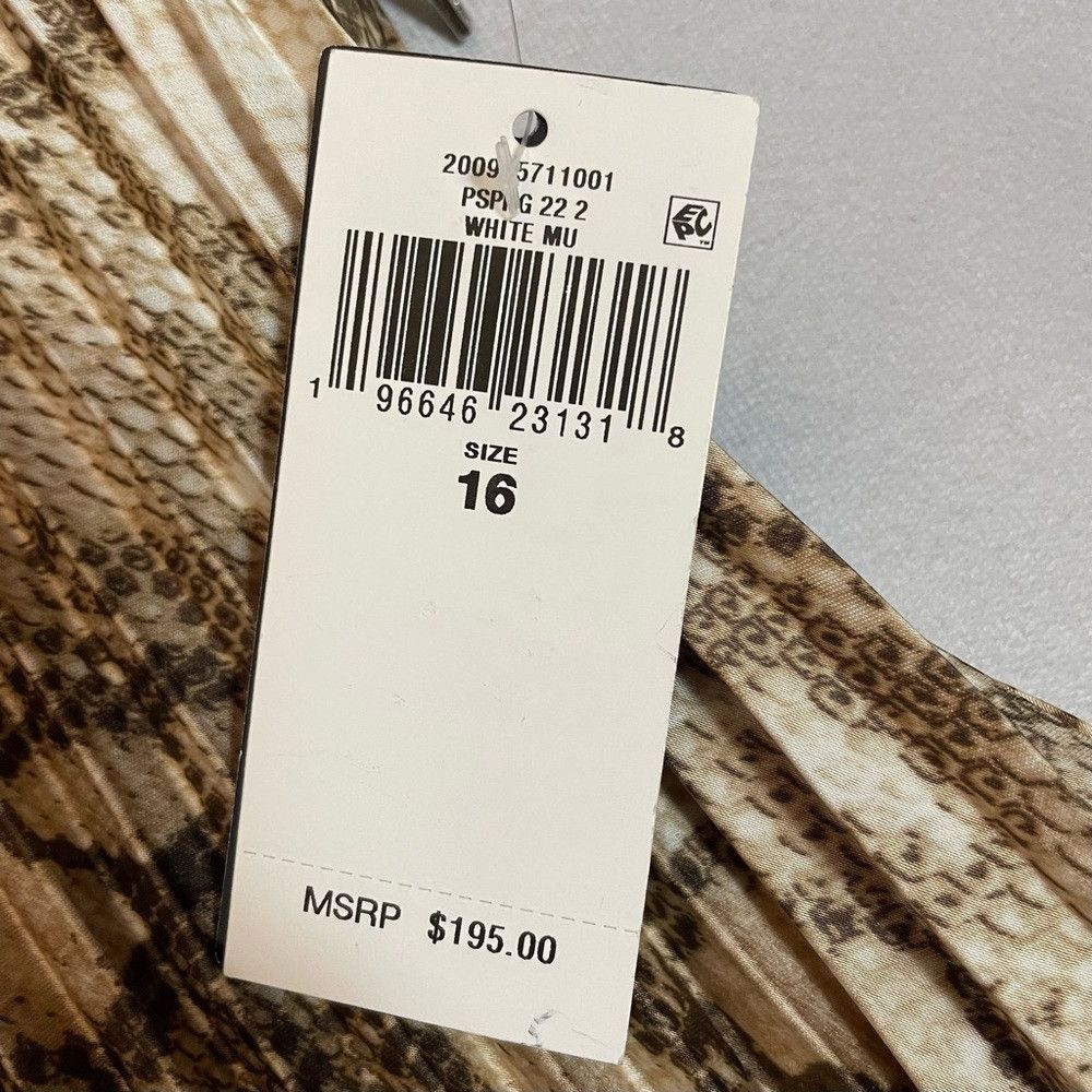 Ralph Lauren NWT New $195 Ralph Lauren Animal Snakeskin Print Pleated Sk Size 38" / US 16 / IT 52 - 3 Thumbnail