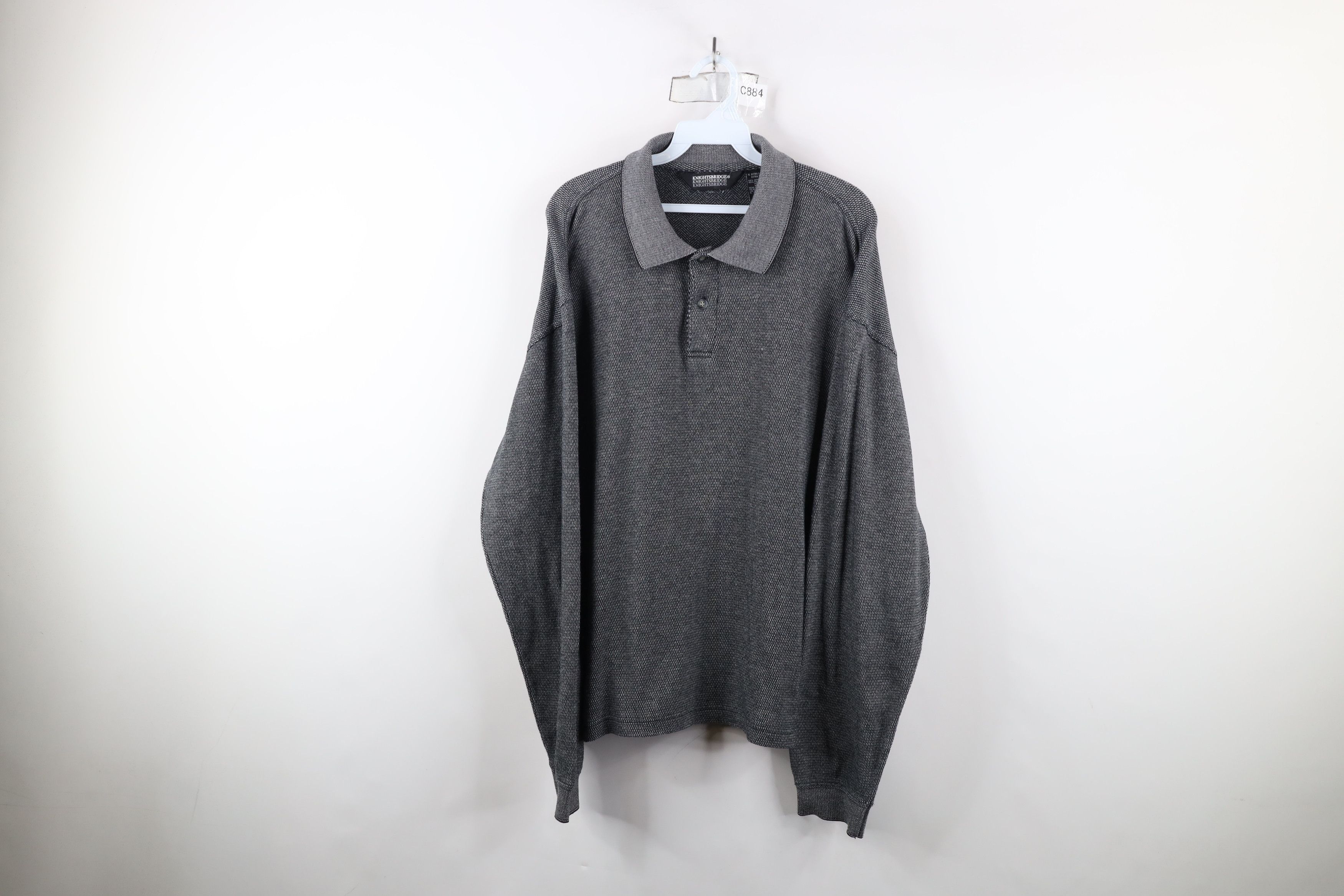 Vintage Vintage 90s Streetwear Knit Long Sleeve Rugby Polo Shirt Size US XL / EU 56 / 4 - 1 Thumbnail