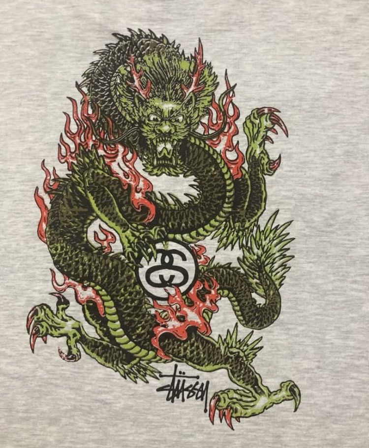 Stussy Vintage Late 90s Stussy Dragon T-Shirt Size US M / EU 48-50 / 2 - 3 Thumbnail