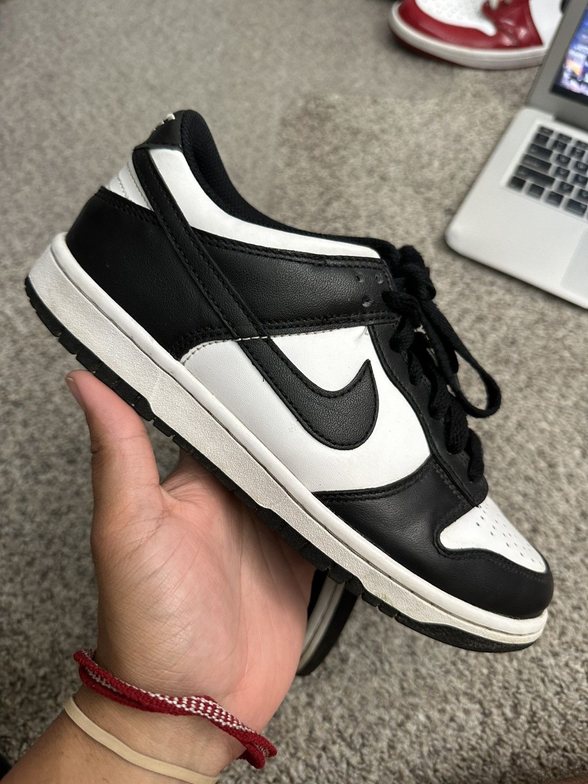 Nike Nike dunk low panda - size 6 - black white Size US 6 / EU 39 - 1 Thumbnail