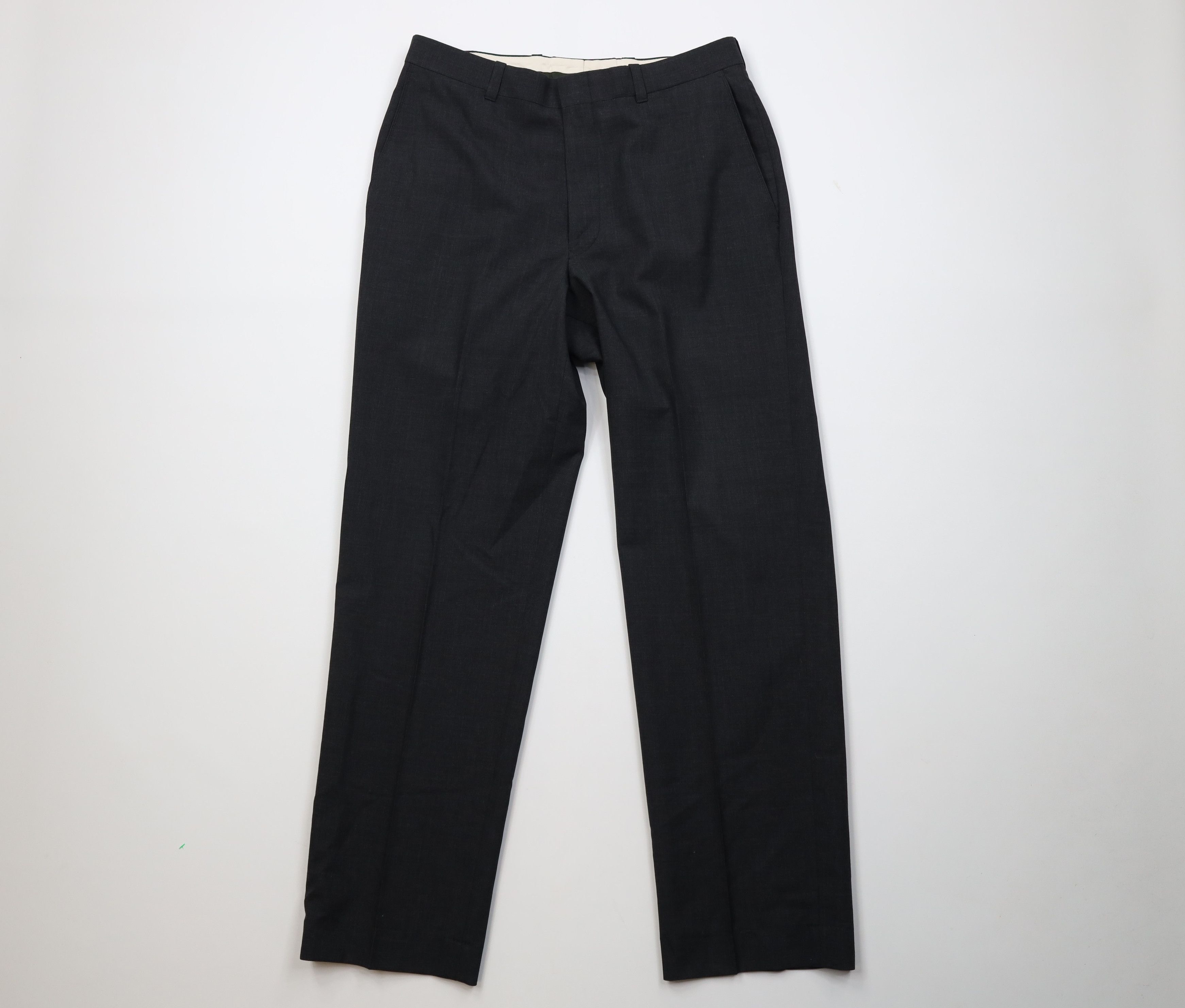 L.L. Bean Vintage 90s Y2K LL Bean Wool Knit Chino Pants Charcoal Gray Size US 32 / EU 48 - 1 Thumbnail