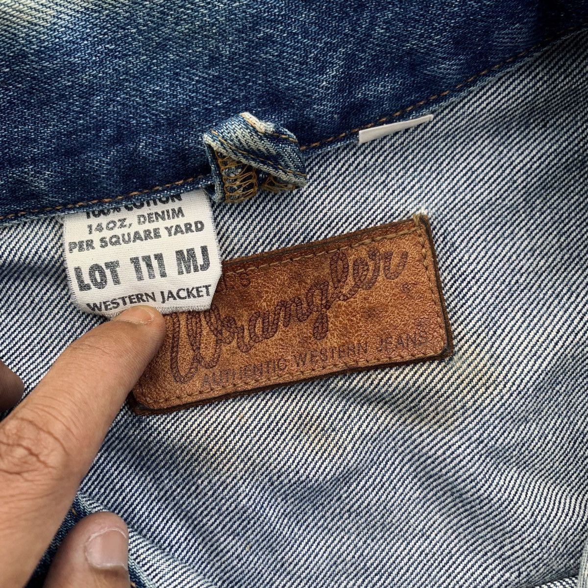 Wrangler Vintage Wrangler 111Mj Western Denim Jacket Selvedge Size US L / EU 52-54 / 3 - 8 Thumbnail