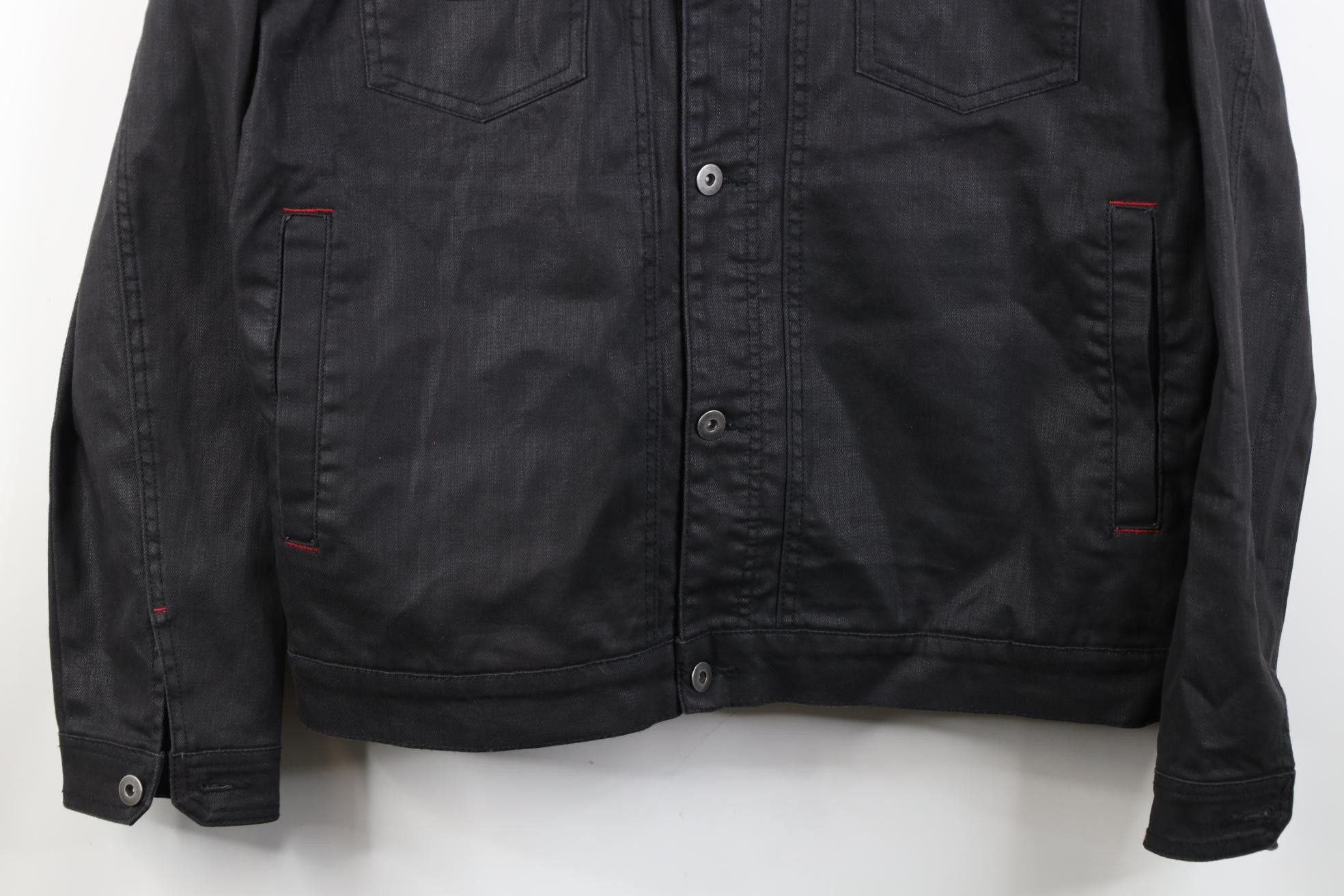 Ecko Unltd. Vintage Y2K Ecko Cotton Denim Jean Trucker Jacket Black Size US XXL / EU 58 / 5 - 3 Thumbnail