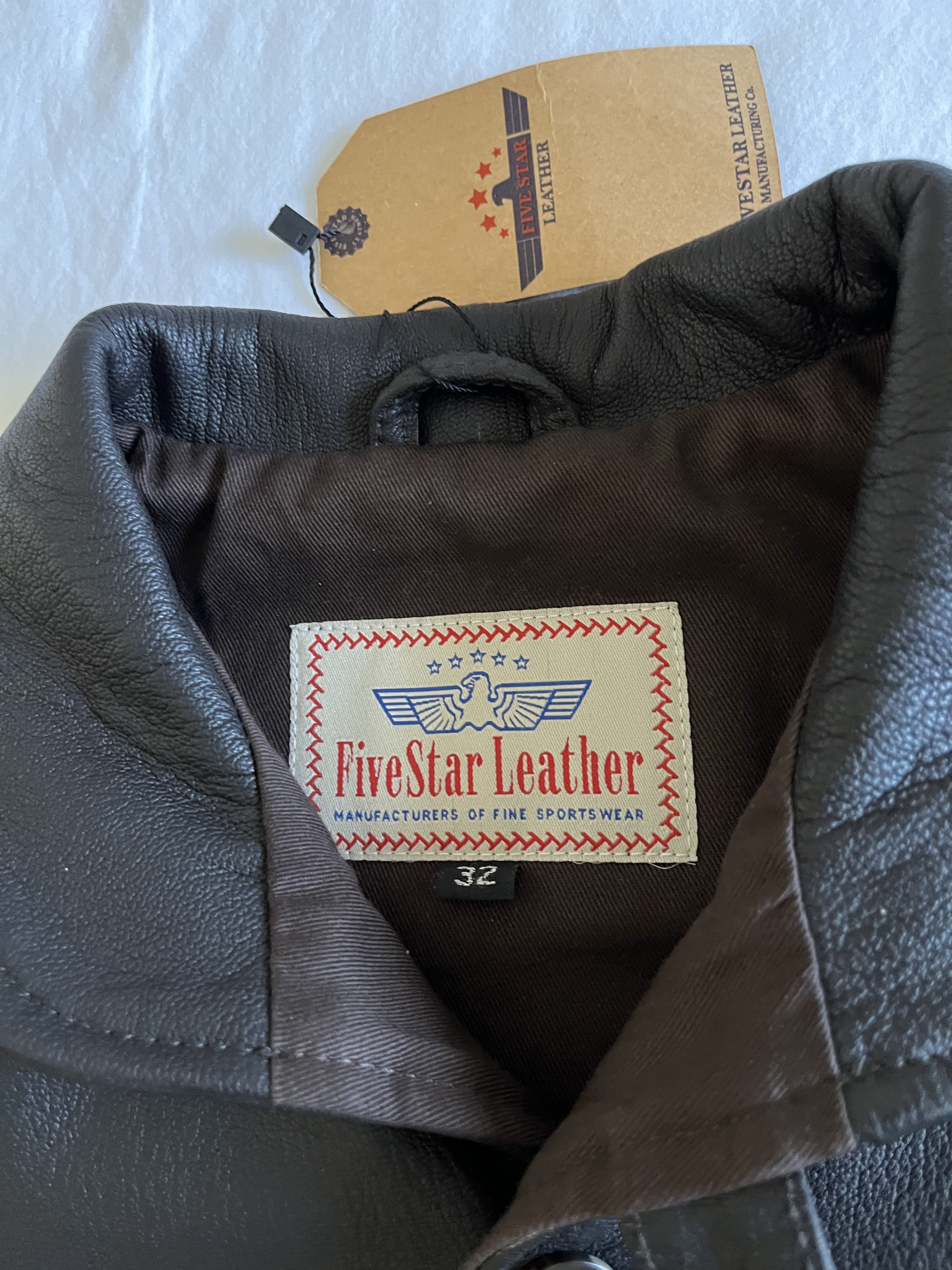 Other 1930 Repro Cossack Jacket Real Goatskin Leather Size US S / EU 44-46 / 1 - 2 Thumbnail