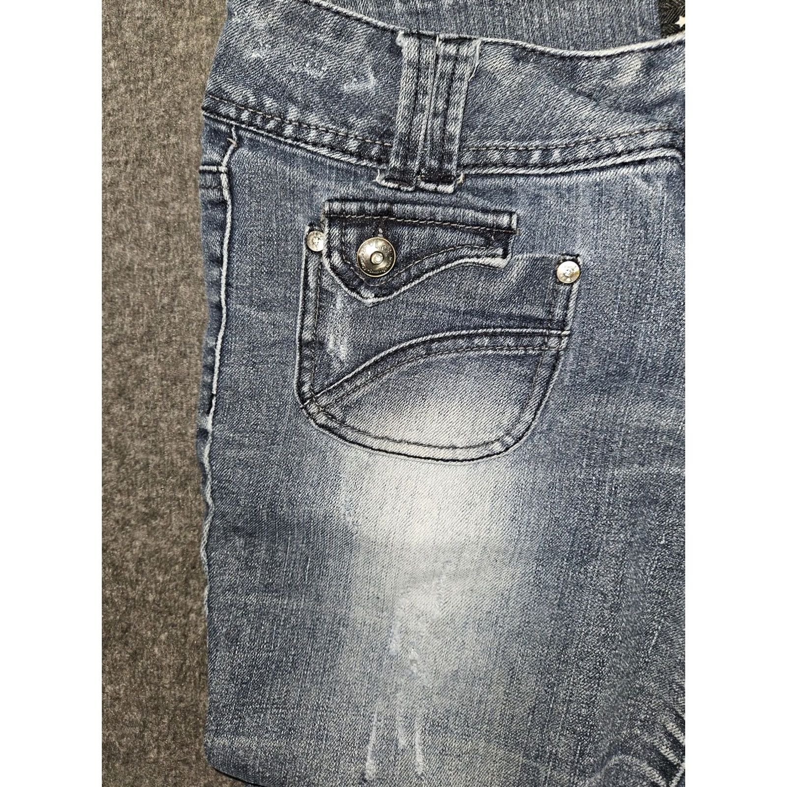L.E.I. l.e.i. Jeans Womens Juniors 9 Blue Ashley Lowrise Boot Stretch Bootcut Denim Jeans Girls Size 30" / US 8 / IT 44 - 7 Thumbnail