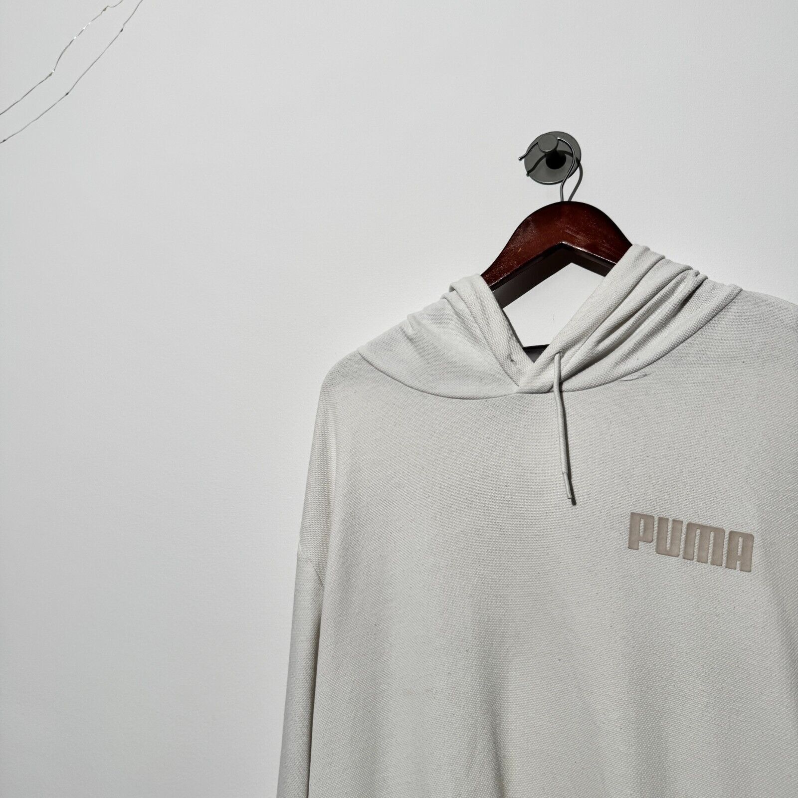 Puma × Vintage Vintage Puma Unisex White Cotton Hoodie Size XXL 90s Y2K Size US XXL / EU 58 / 5 - 4 Thumbnail