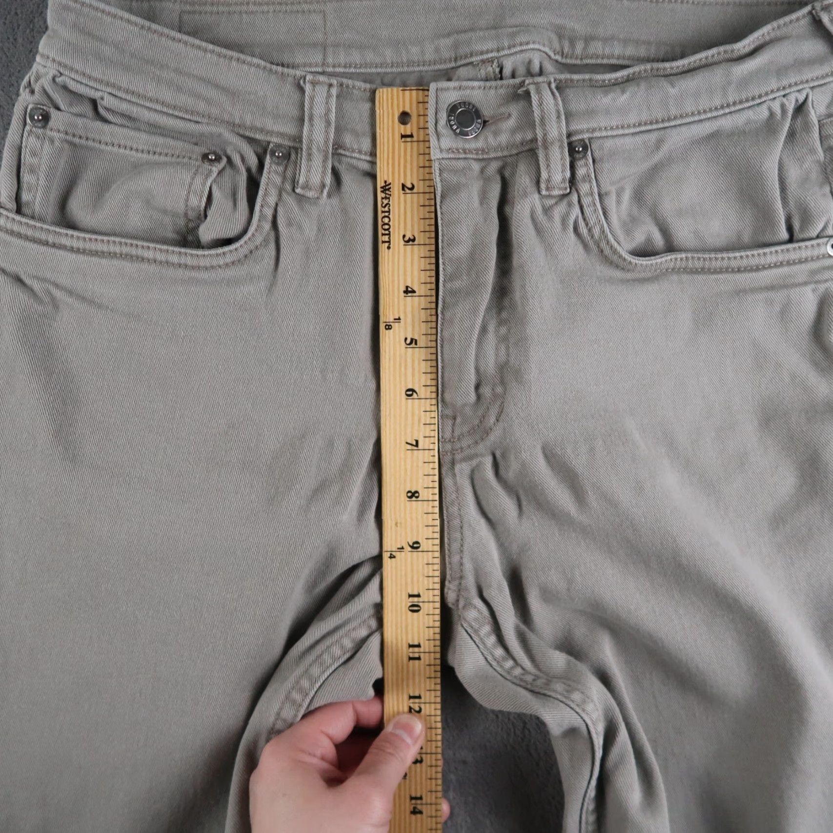 Vuori Vuori Men’s Benton Stretch Twill 5-Pocket Pants Gray Regular Size 30x31.75 Sports Athleisure 5 Pockets Jean Style Mens Size US 30 / EU 46 - 7 Thumbnail