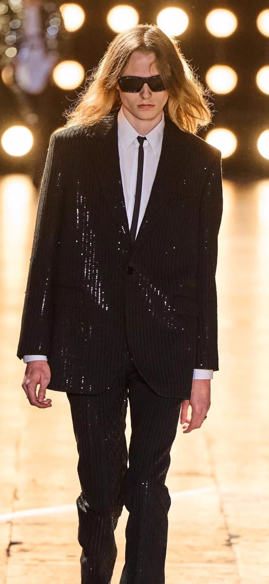 Celine Celine 23ss Hedi beaded men's suit 48 NWT Size 48R - 2 Thumbnail