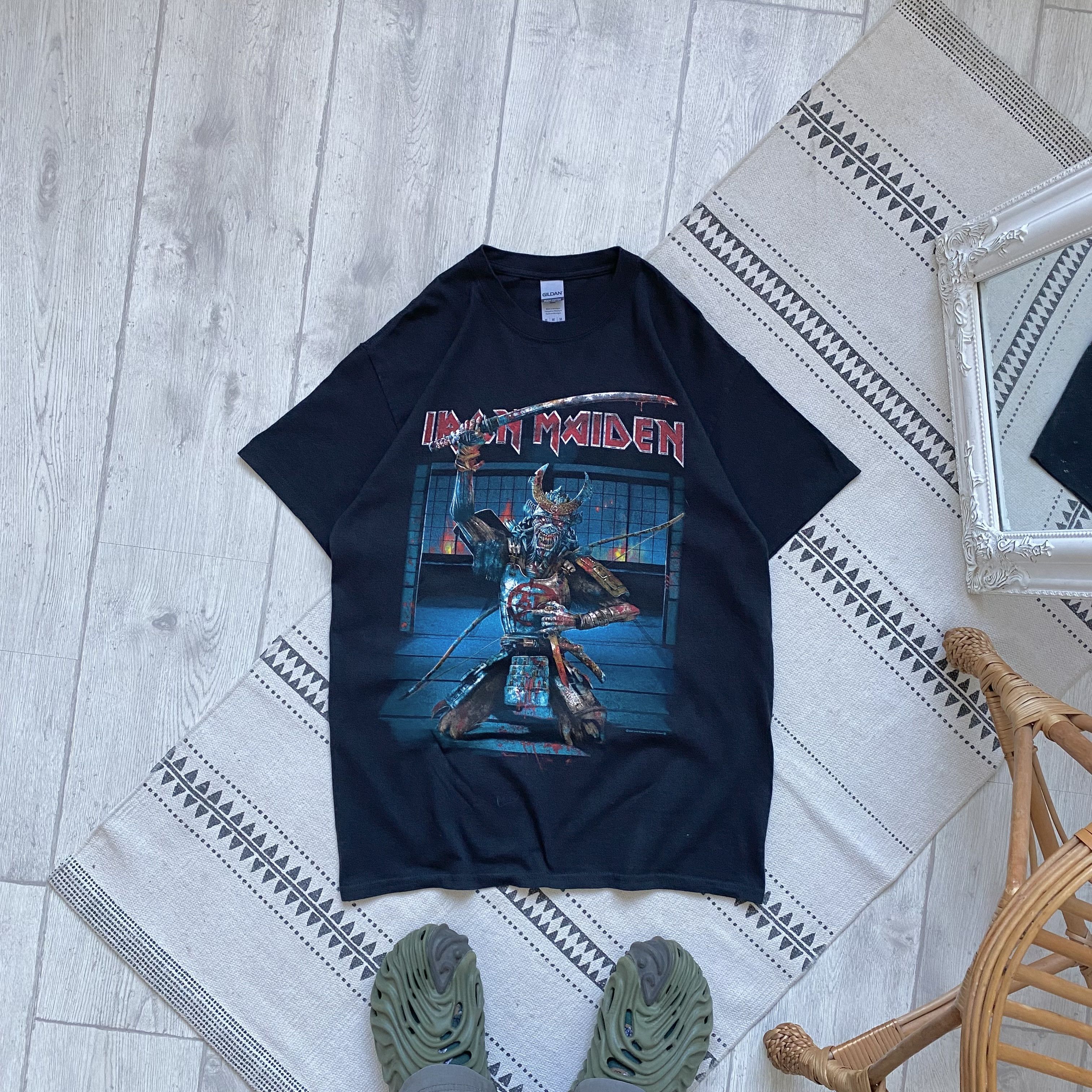 Band Tees 🎸 Rare Rock Band Iron Maiden tee ninja print Y2K samurai Size US M / EU 48-50 / 2 - 1 Thumbnail