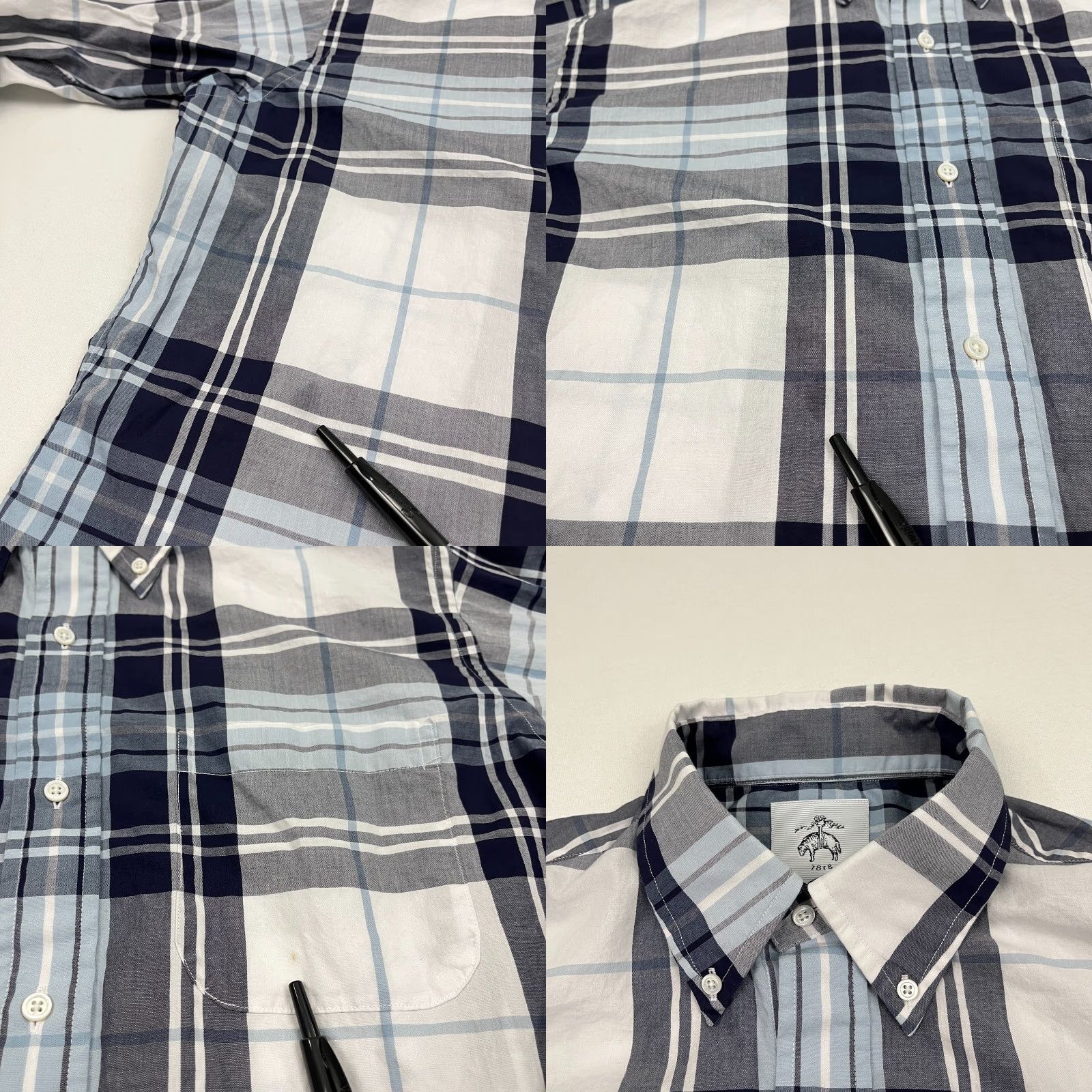 Brooks Brothers Brooks Brothers x Thom Browne Black Fleece Shirt Mens Size BB4 Plaid Button-Down Size US L / EU 52-54 / 3 - 7 Thumbnail