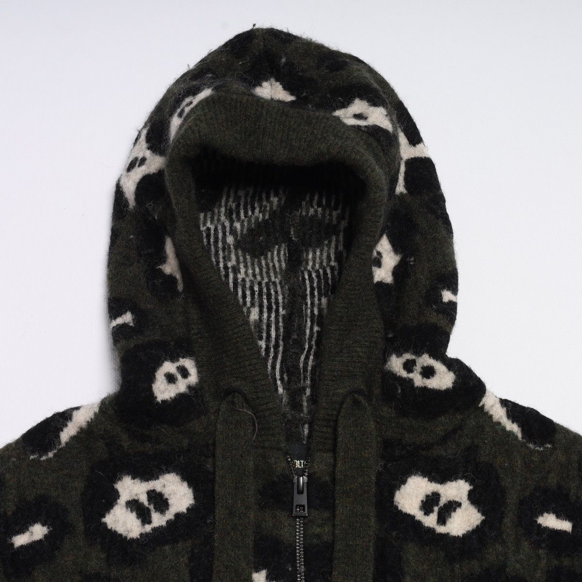 Zadig & Voltaire Zadig Voltaire Lennox Wool Zip Sweater Camo Green Leopard Size M / US 6-8 / IT 42-44 - 5 Thumbnail