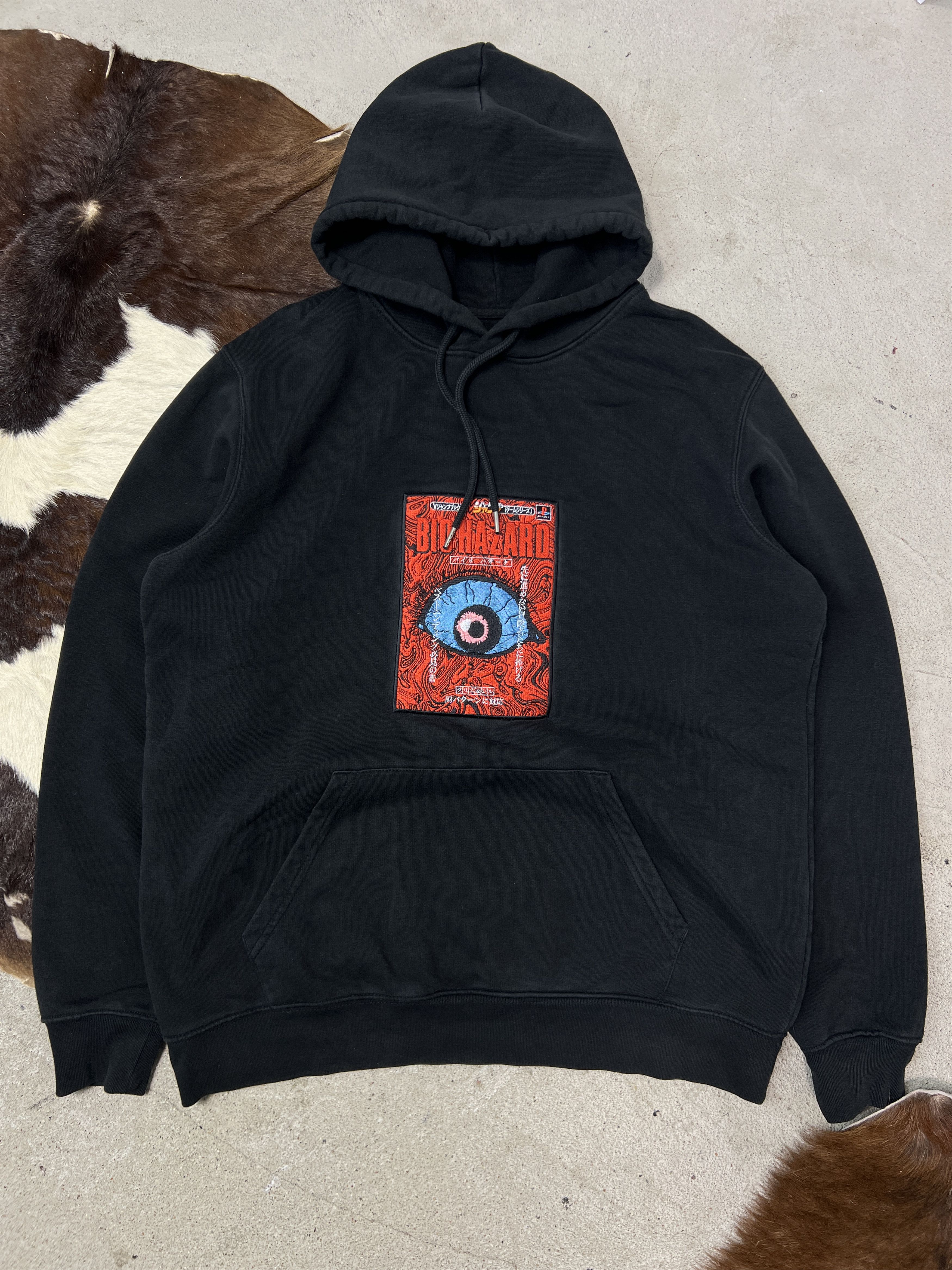 Vintage Streetwear Skater Printeg Biohazard Hoodie Y2K