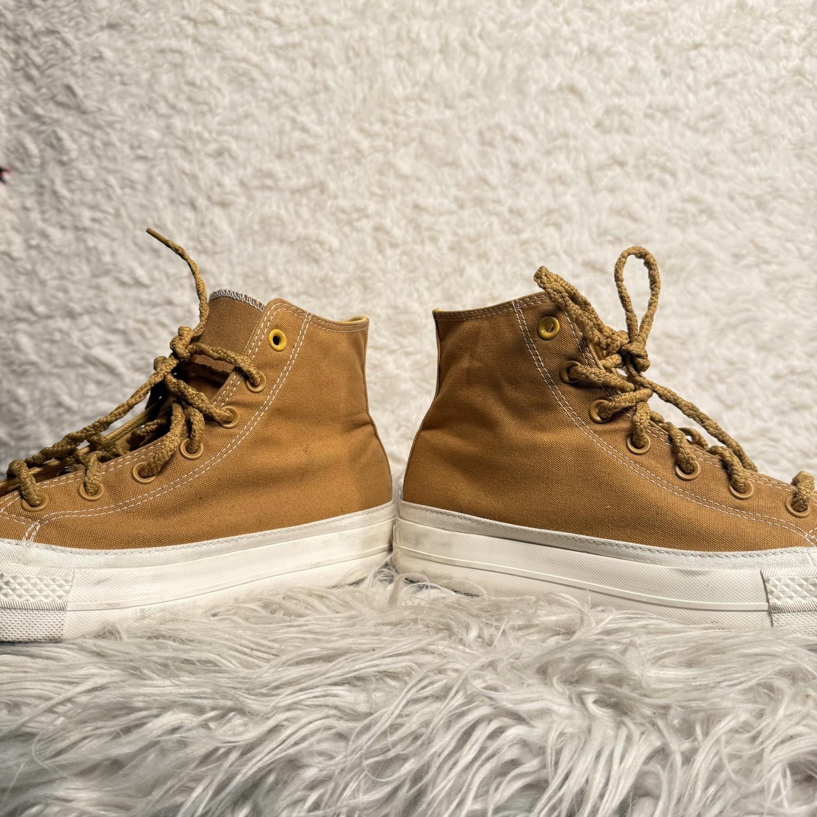 Converse Converse Chuck Taylor All Star High Top Sneakers Mustard Size US 9.5 / IT 39.5 - 2 Thumbnail