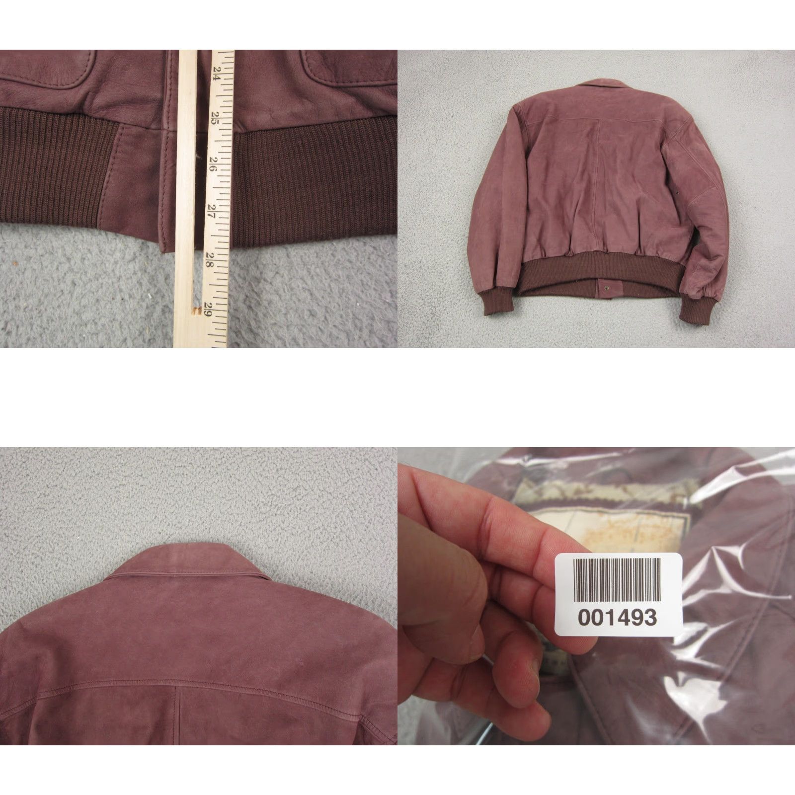G-III VINTAGE G-III A1 FLIGHT JACKET Mens Bomber Leather Red Full Zip 90s Suede Mid-Length Size M Size US M / EU 48-50 / 2 - 9 Thumbnail