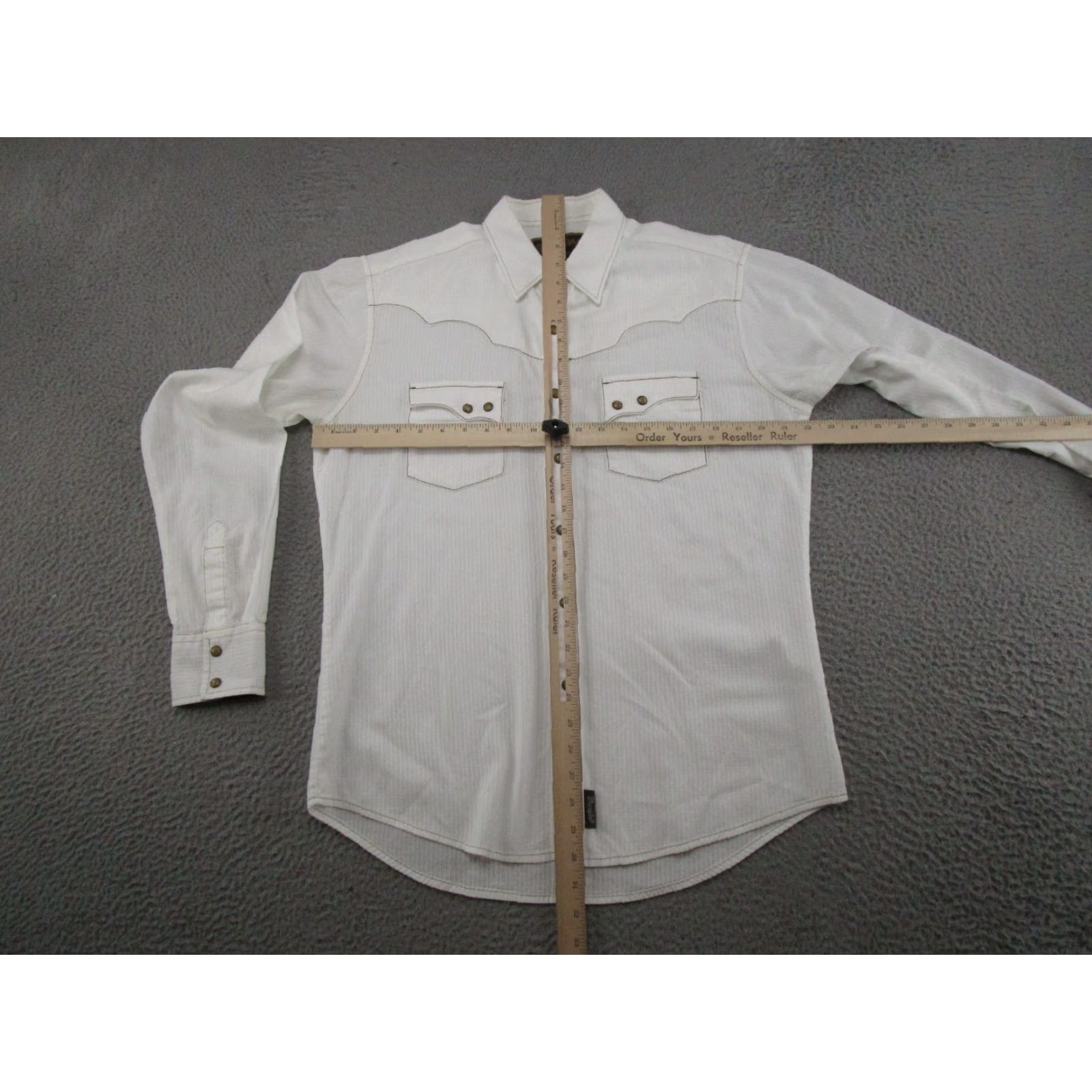 Wrangler VINTAGE Wrangler Retro Shirt Mens M White Western Pearl Snap Long Sleeve MVR250W Rodeo Size US M / EU 48-50 / 2 - 5 Thumbnail