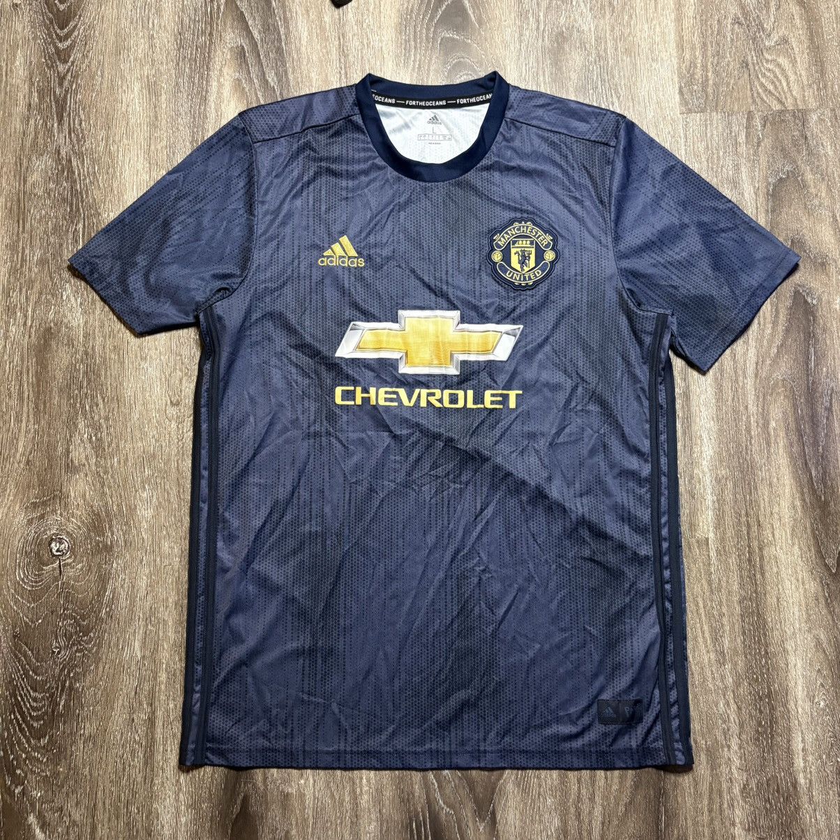 Adidas Adidas Manchester United 2018 Chevrolet Soccer Jersey Size US L / EU 52-54 / 3 - 1 Thumbnail