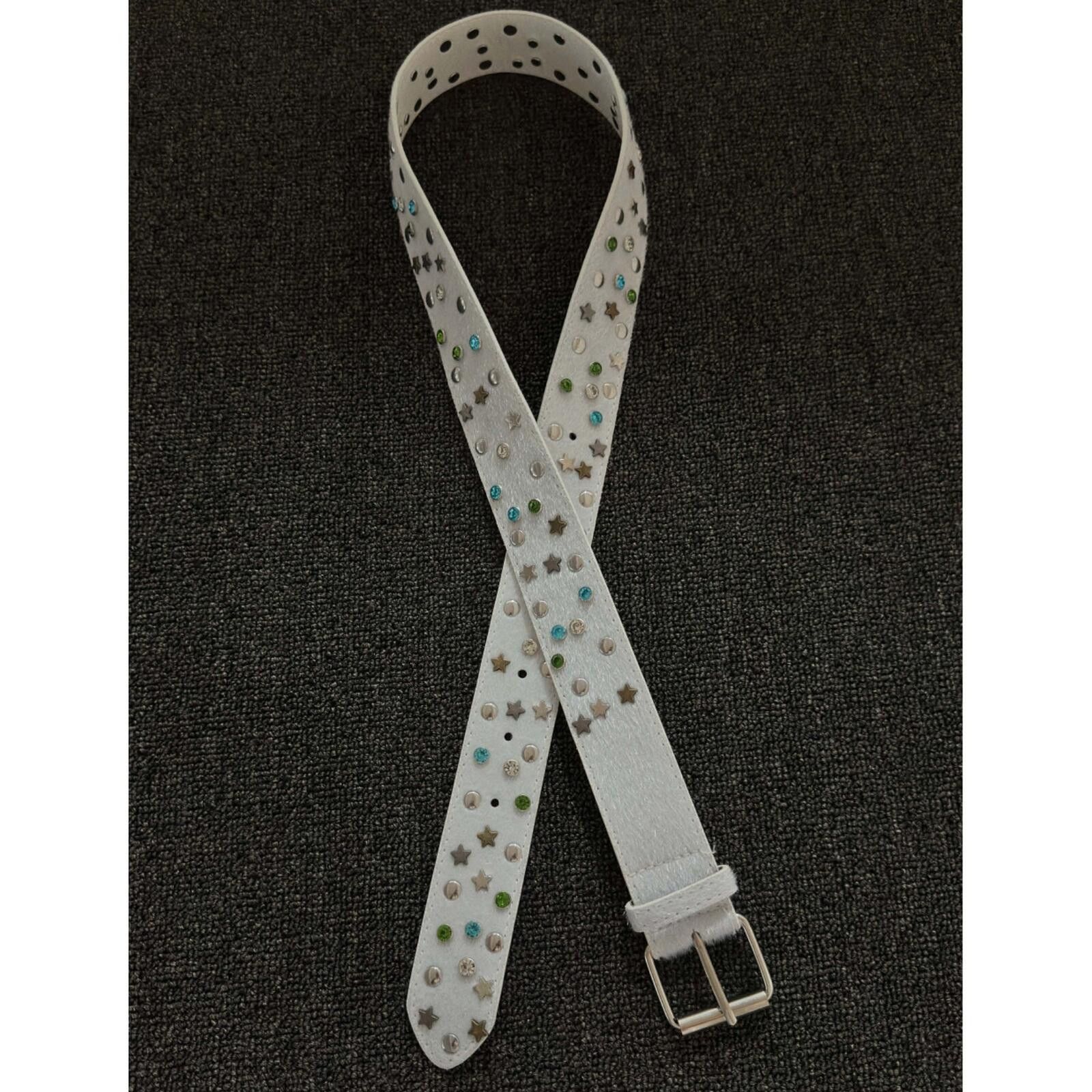 Other Horsehair Crystal Star Belt | White Gem Detail 110cm Size ONE SIZE - 1 Thumbnail
