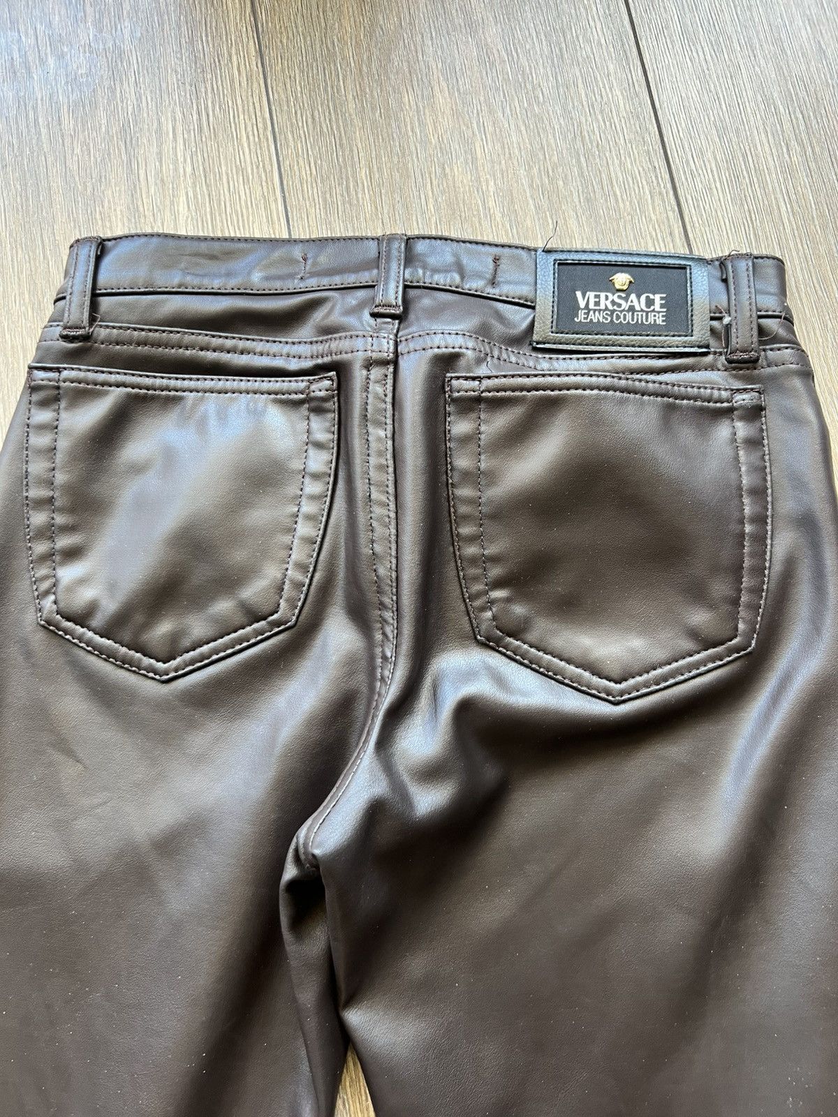Versace Versace leather warm leggings Size 27" / US 4 / IT 40 - 11 Thumbnail