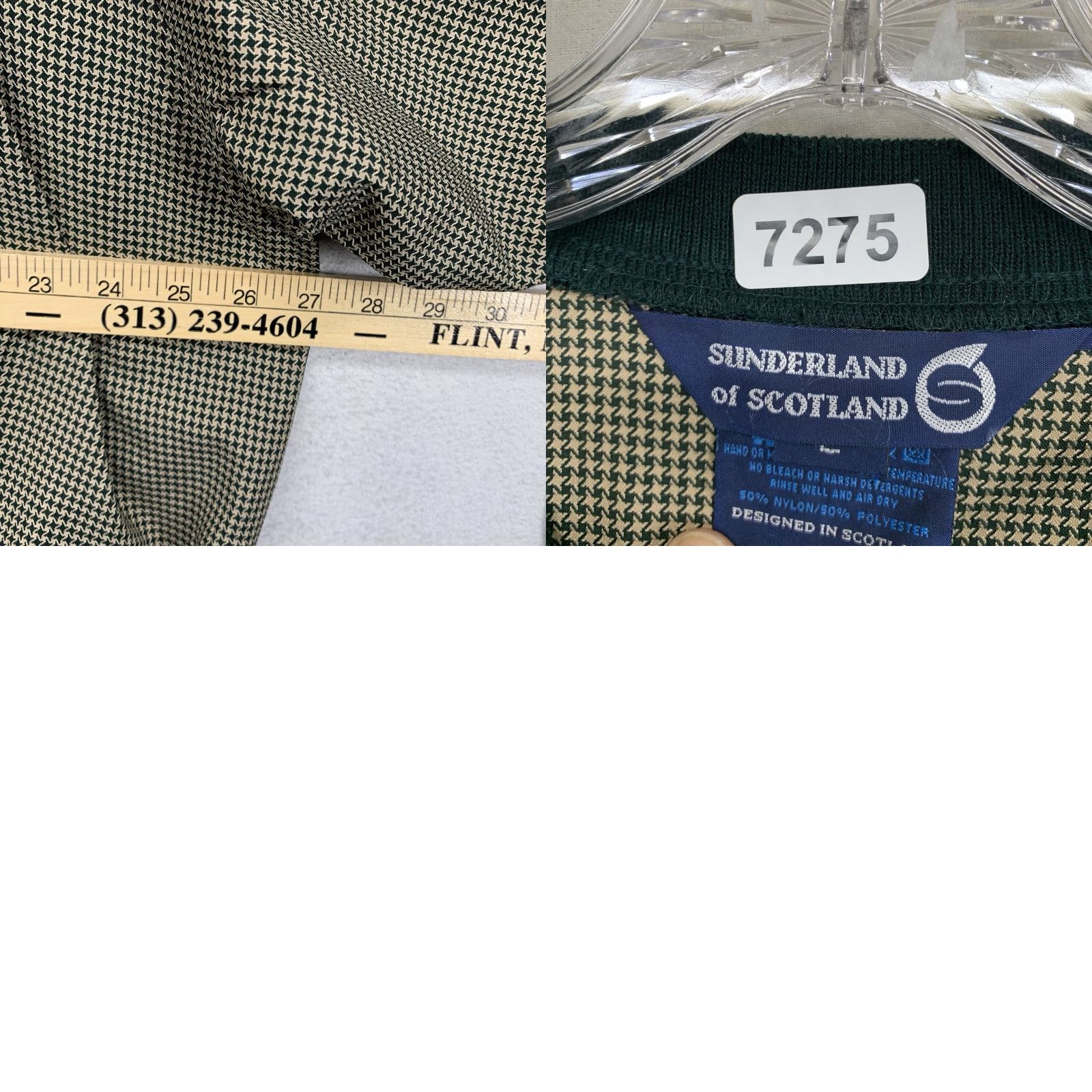 Vintage Sunderland Of Scotland Jacket Notre Dame Geometric Gold Pullover Light Weight All Seasons Wind-Resistant Embroidered Logo Large Mens Shirt? Size US L / EU 52-54 / 3 - 10 Thumbnail