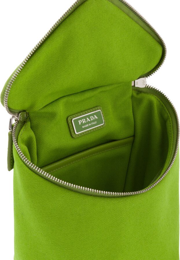 Prada Prada Canvas Shoulder Bag Fern Green Size ONE SIZE - 4 Thumbnail