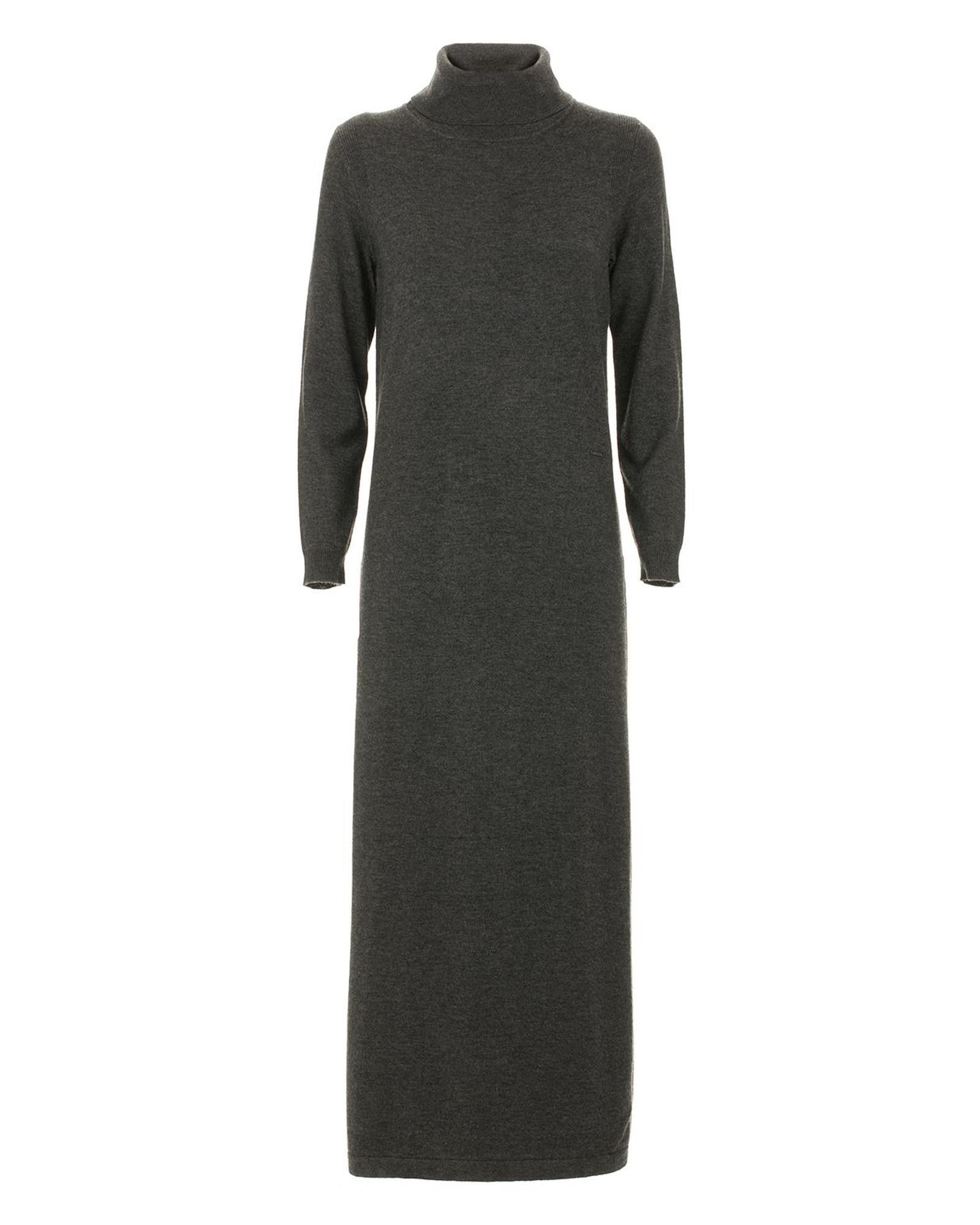 image of Imperfects High Collar Dress in Grey, Women's (Size Medium)