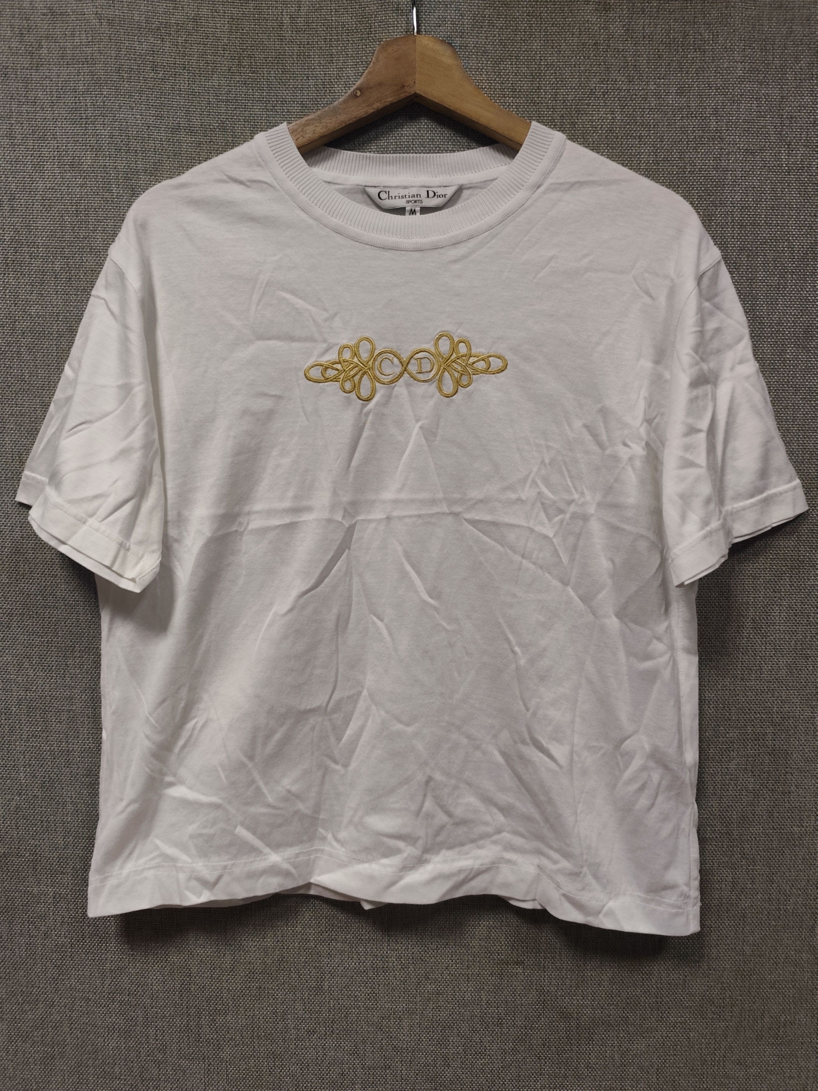 Christian Dior Monsieur Christian Dior Sports Embroidered Crop Tops Size M / US 6-8 / IT 42-44 - 1 Thumbnail