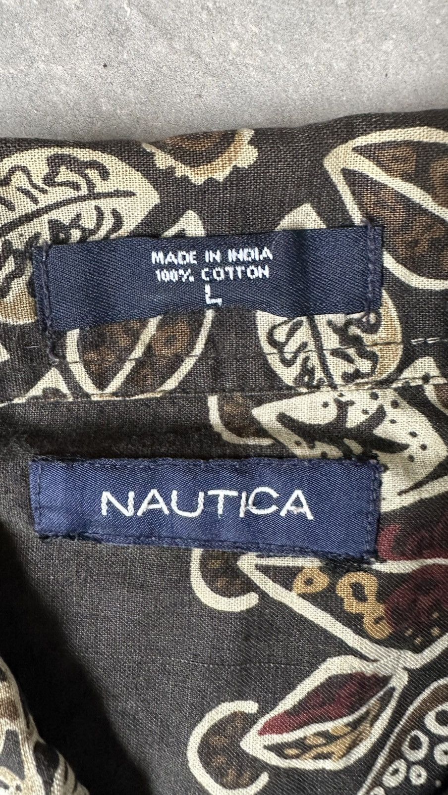 Other VINTAGE NAUTICA PATTERN SHIRT Size US L / EU 52-54 / 3 - 6 Thumbnail