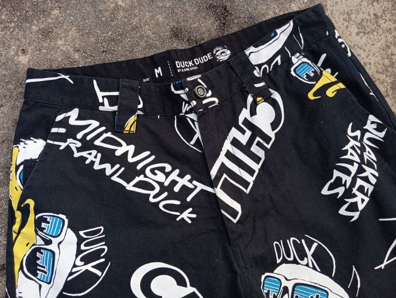 Japanese Brand Duck Dude 😎 Fullprint AOP Pants Shorts Japan Streetwear 🛹 Size US 30 / EU 46 - 2 Thumbnail