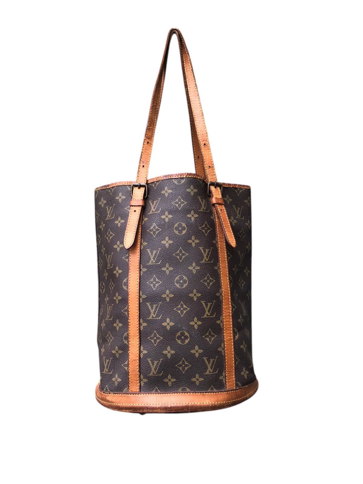 Louis Vuitton 🔥Vintage LOUIS VUITTON LV Monogram Bucket Cloth GM Tote Bag Size ONE SIZE - 2 Thumbnail