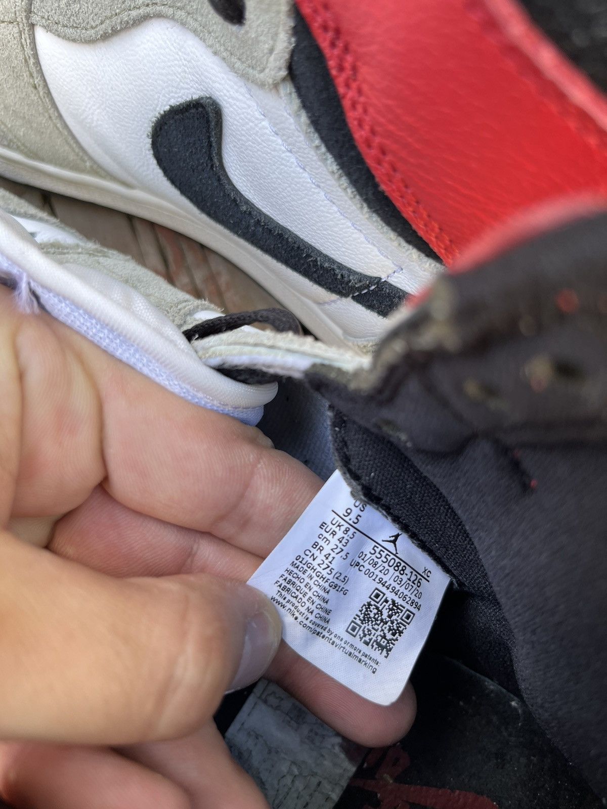 Nike Air Jordan 1 Retro High OG Light Smoke Grey | Grailed