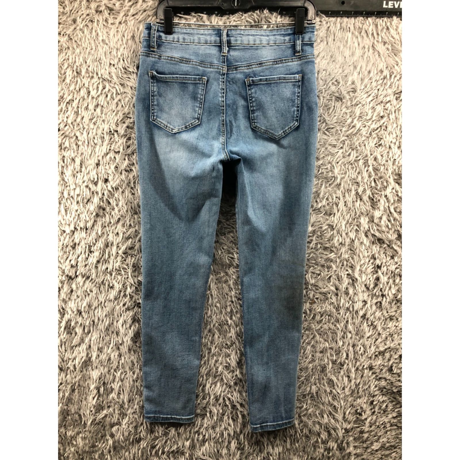 Shein SheIn Jeans Skinny Size L Womens Medium Wash Blue Flaw Size 36" / US 14 / IT 50 - 6 Thumbnail