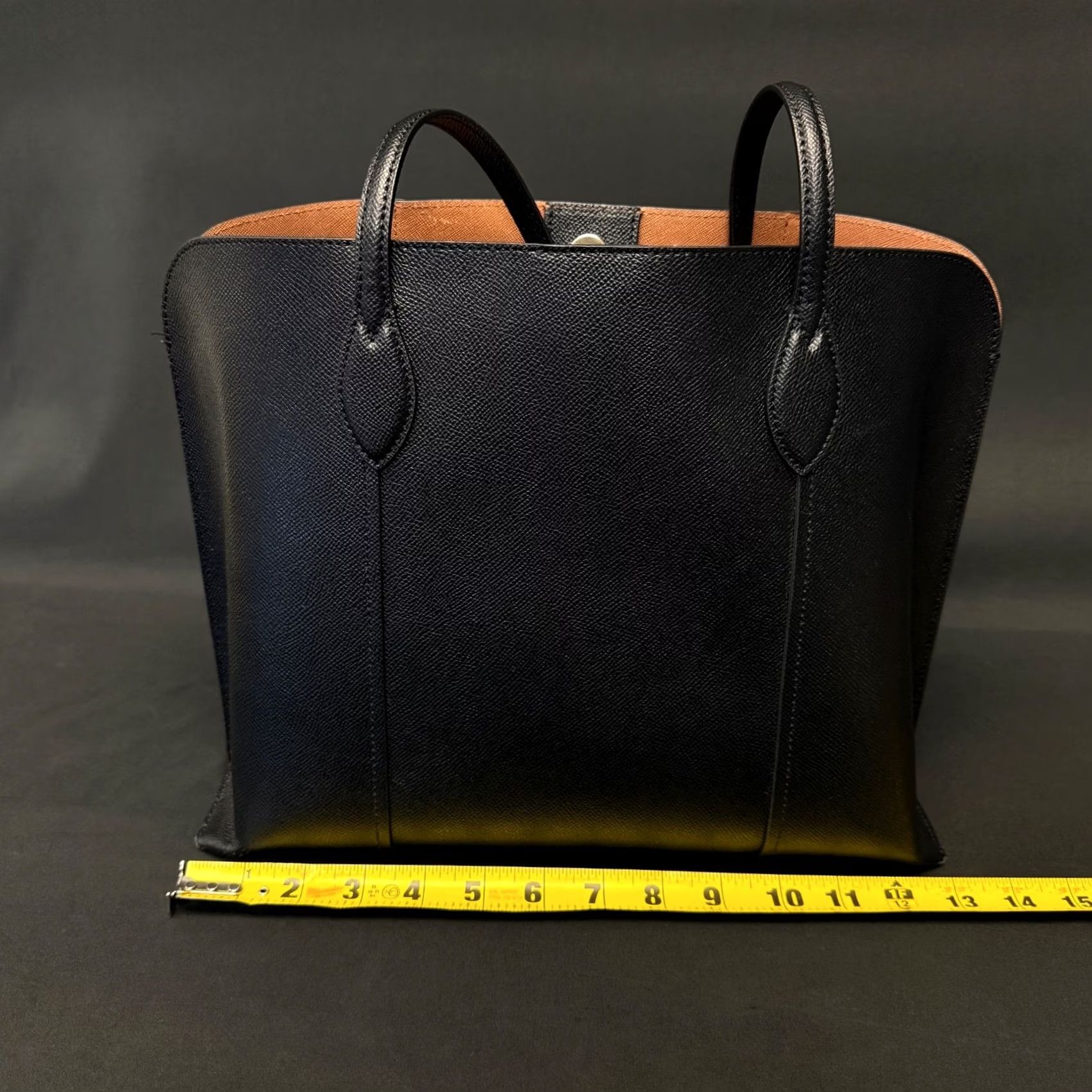 Furla Furla Tote Bag Large Black Saffiano Leather Shoulder Bag Gold Hardware Womens Size ONE SIZE - 3 Thumbnail