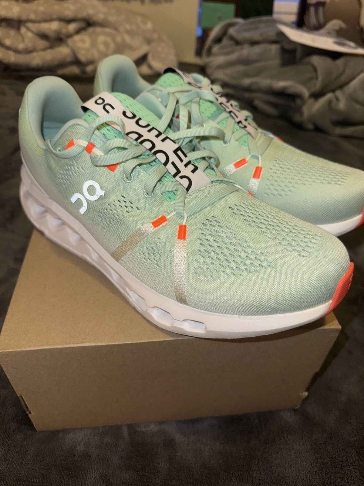 Other ON Cloudsurfer ‘Creek White’ | Green Men’s Shoes Size US 10.5 / EU 43-44 - 1 Thumbnail