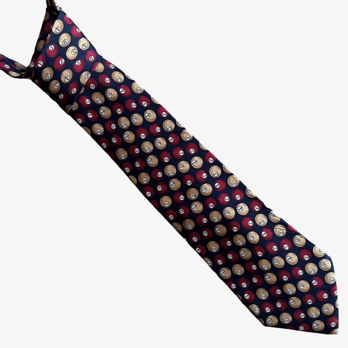 Gucci Vintage 80s Gucci Snooker Ball Silk Tie Size ONE SIZE - 1 Thumbnail