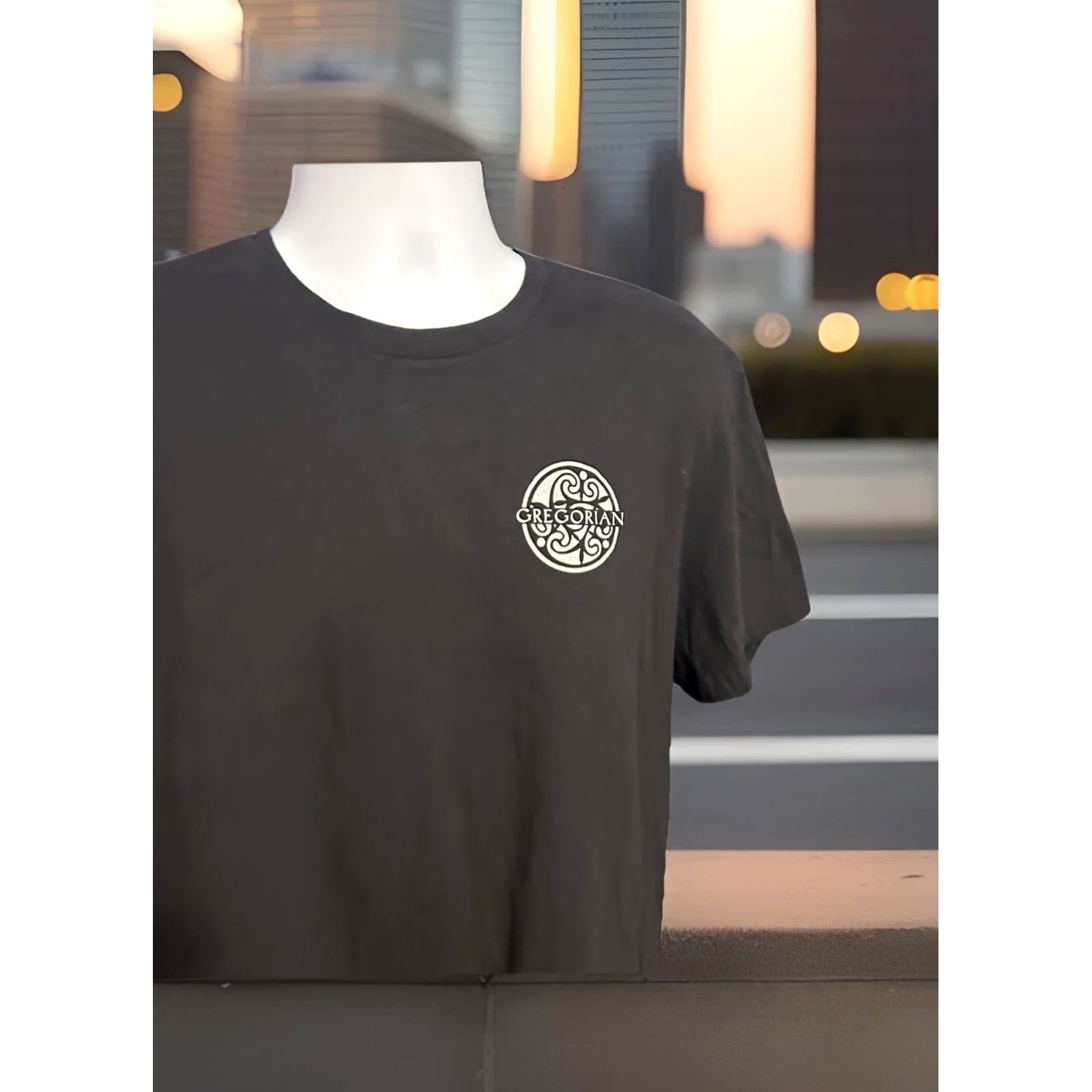 Vintage Gregorian Pure Chants World Tour USA 2024 Men's XL Black Short Sleeve Graphic Tee Size US XL / EU 56 / 4 - 7 Thumbnail