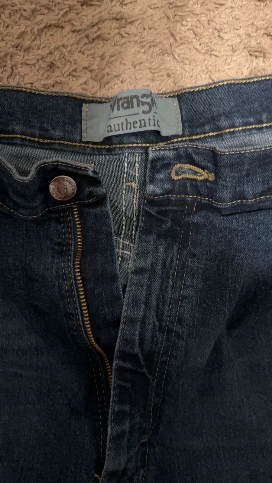 Vintage × Wrangler Wrangler blue vintage baggy jeans 36x38 retro used Size US 38 / EU 54 - 2 Thumbnail