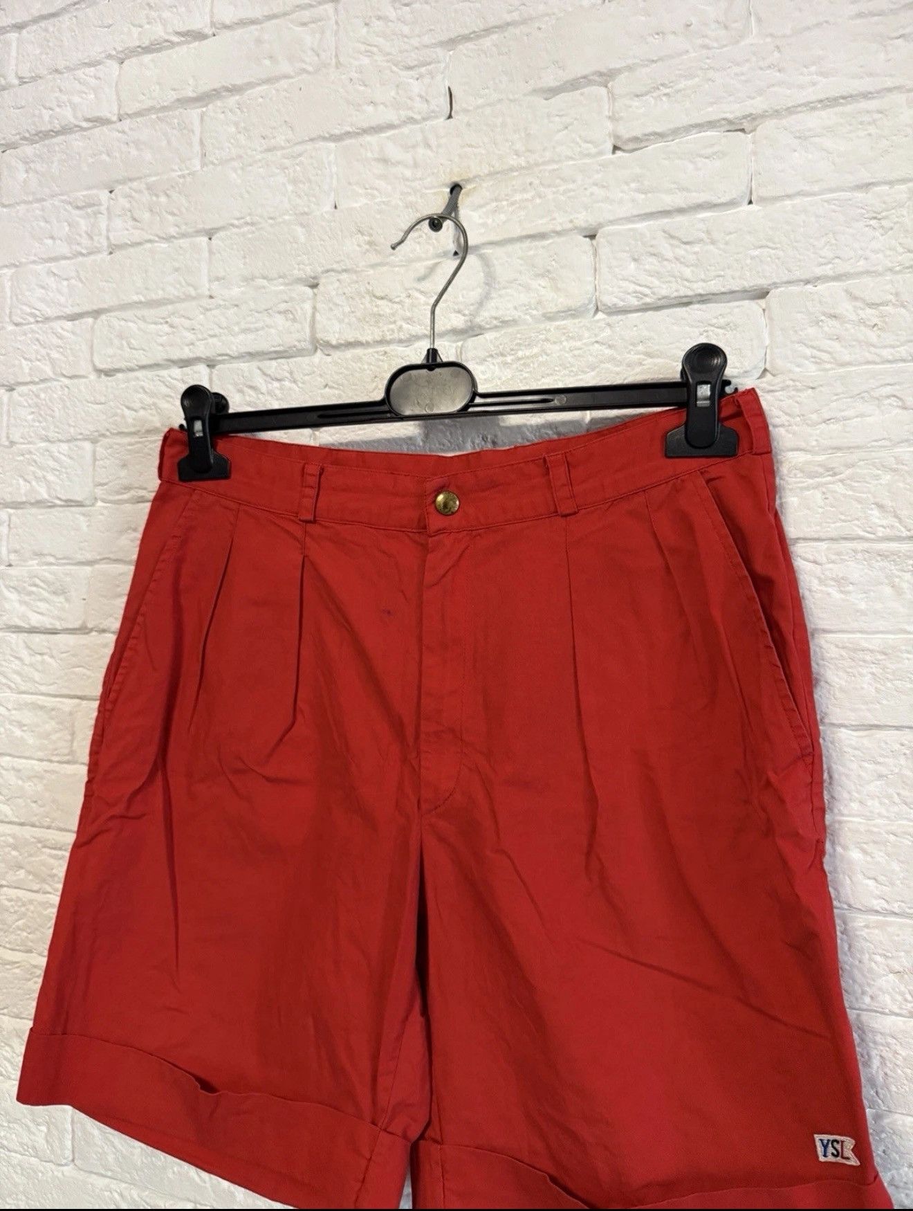 Saint Laurent Paris Very Rare Yves Saitn Laurent 70`s Shorts YSL Italy Made Sz M Size US 32 / EU 48 - 2 Thumbnail