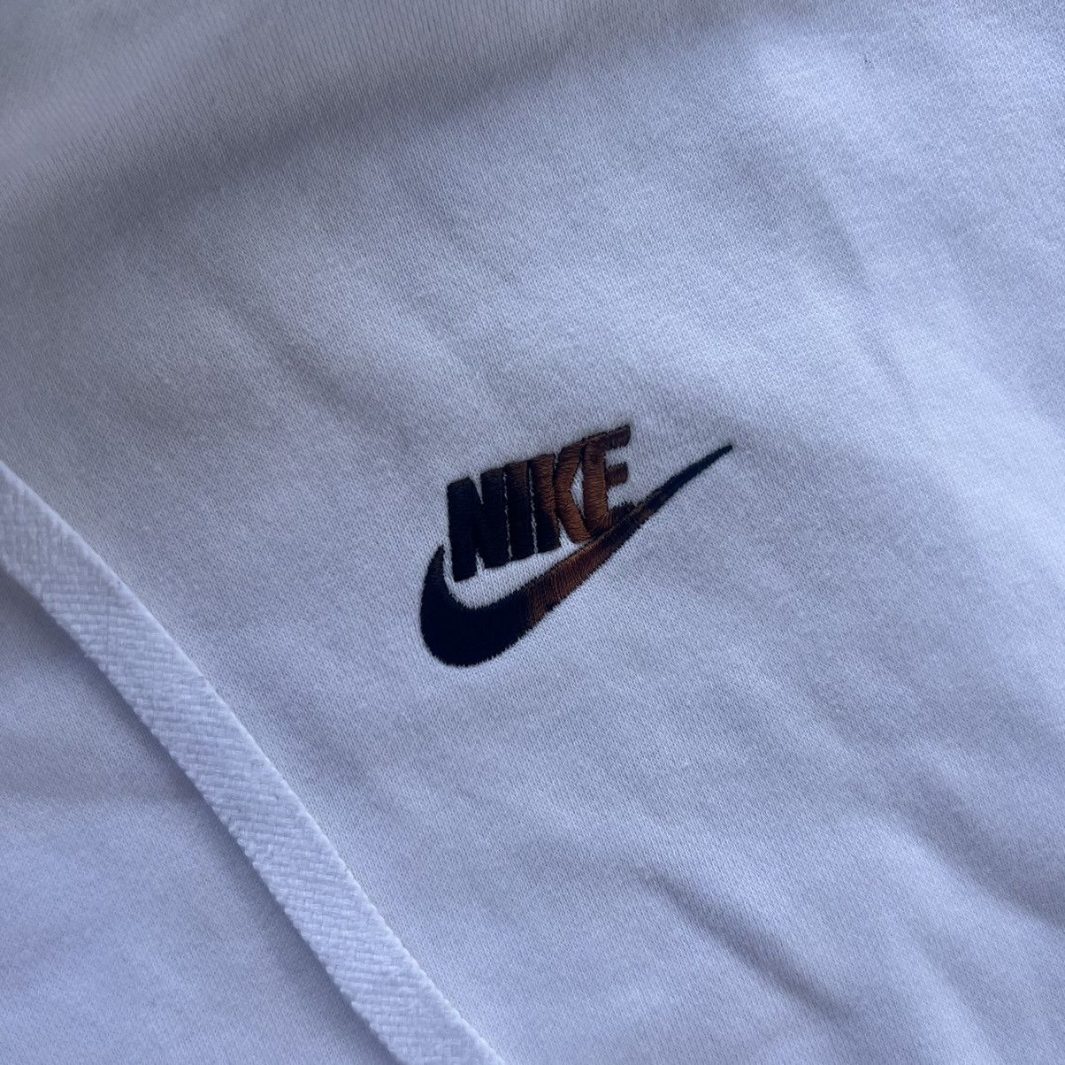 Nike × Vintage Nike Vintage Zip Hoodie Big Logo Mini Swoosh Y2k Style Size US L / EU 52-54 / 3 - 5 Thumbnail