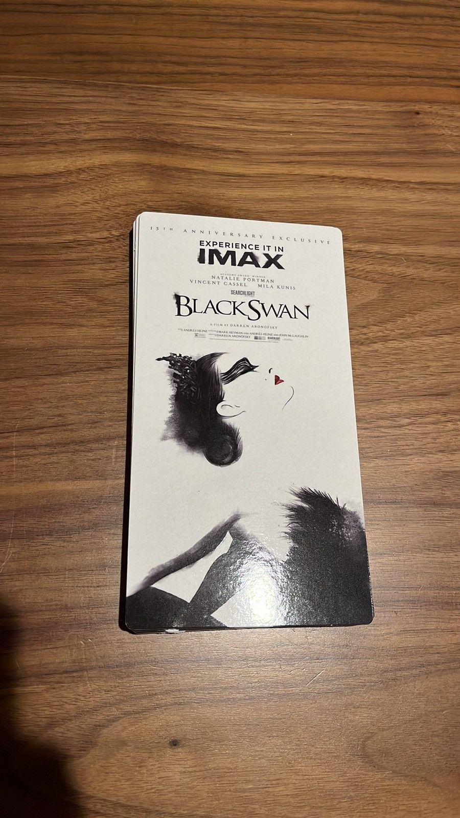 A24 AMC IMAX Black Swan 15th Anniversary Exclusive Ticket Size ONE SIZE - 1 Preview